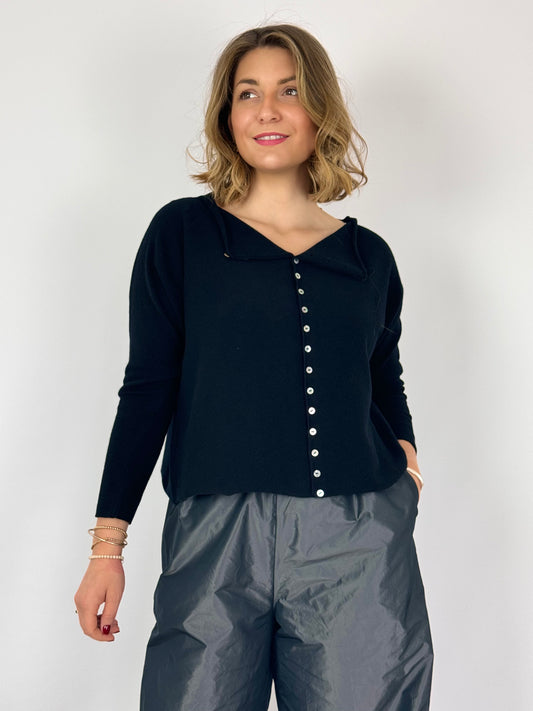 Officinae Canberra Cardigan Black