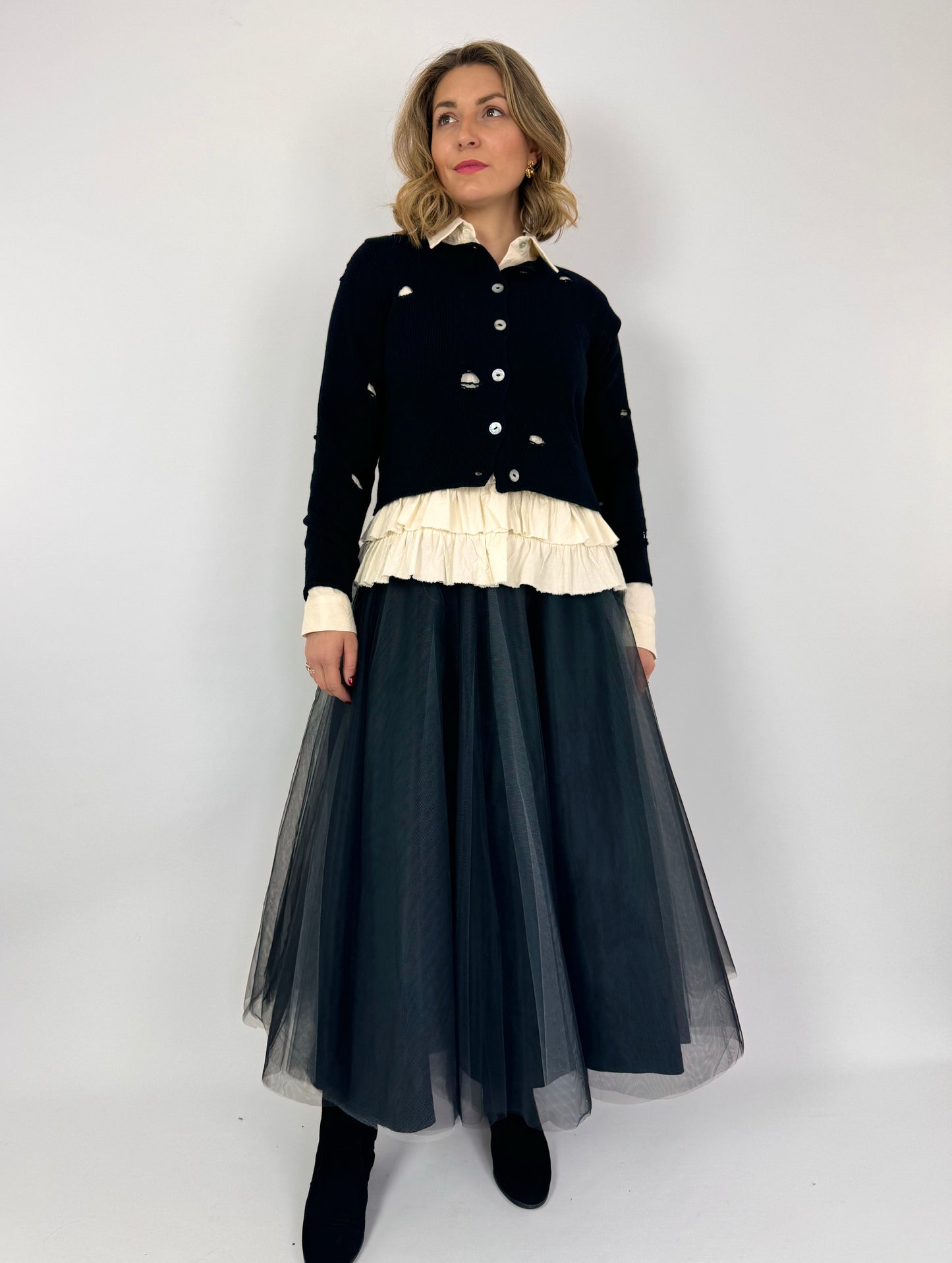 Officinae Tulle Skirt Black