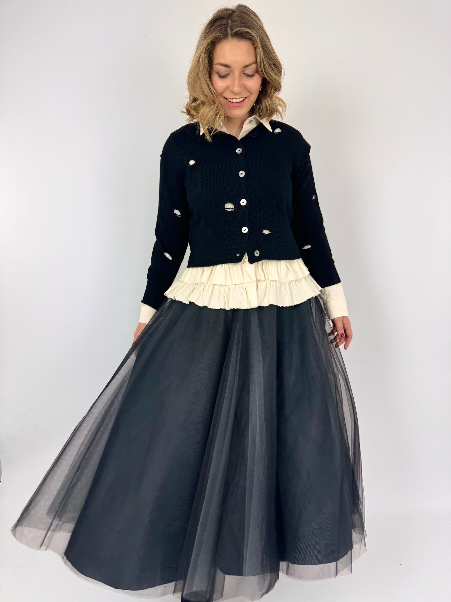 Officinae Tulle Skirt Black