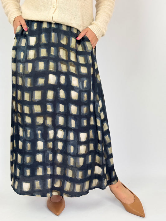 Diega Jabo Skirt Grey/Ecru