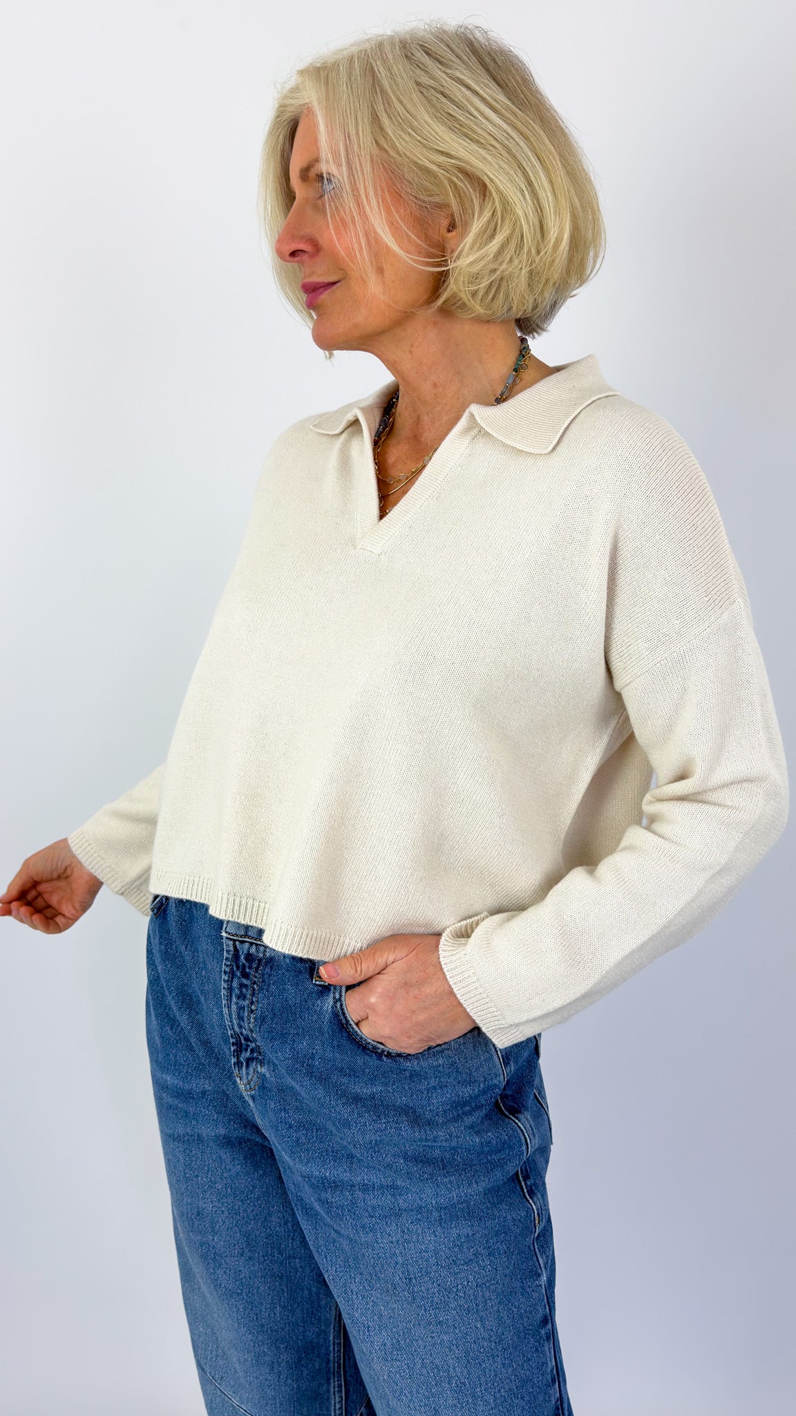 Cordelia James Rumble Jumper Ivory