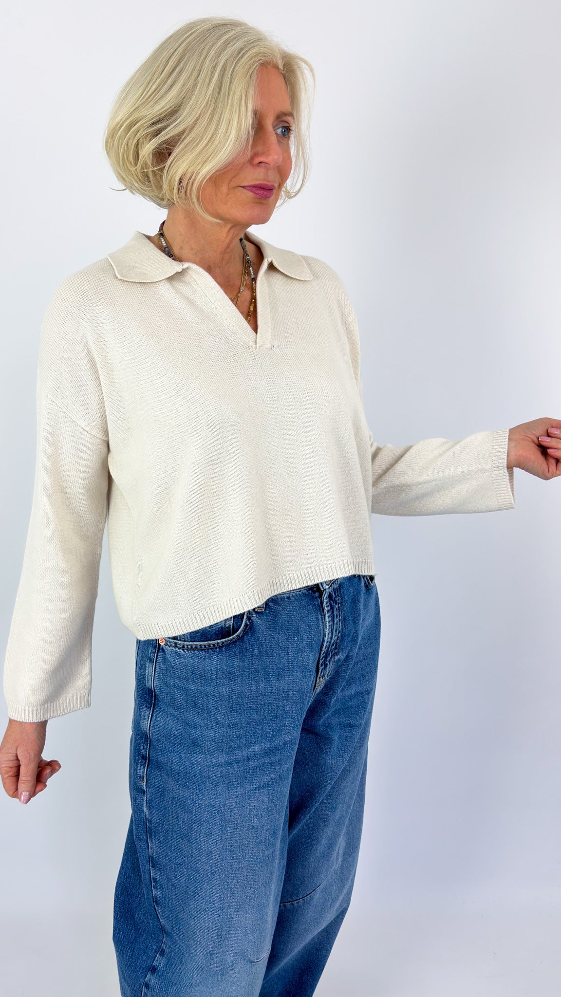 Cordelia James Rumble Jumper Ivory