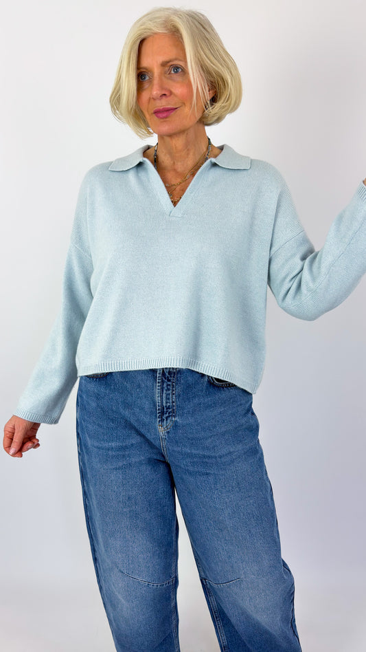 Cordelia James Rumble Jumper Cloud Blue