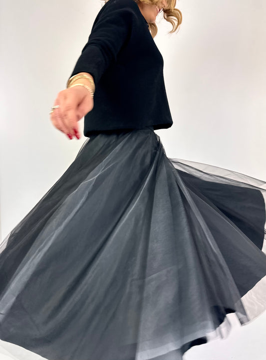 Officinae Tulle Skirt Black