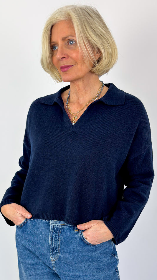 Cordelia James Rumble Jumper Navy