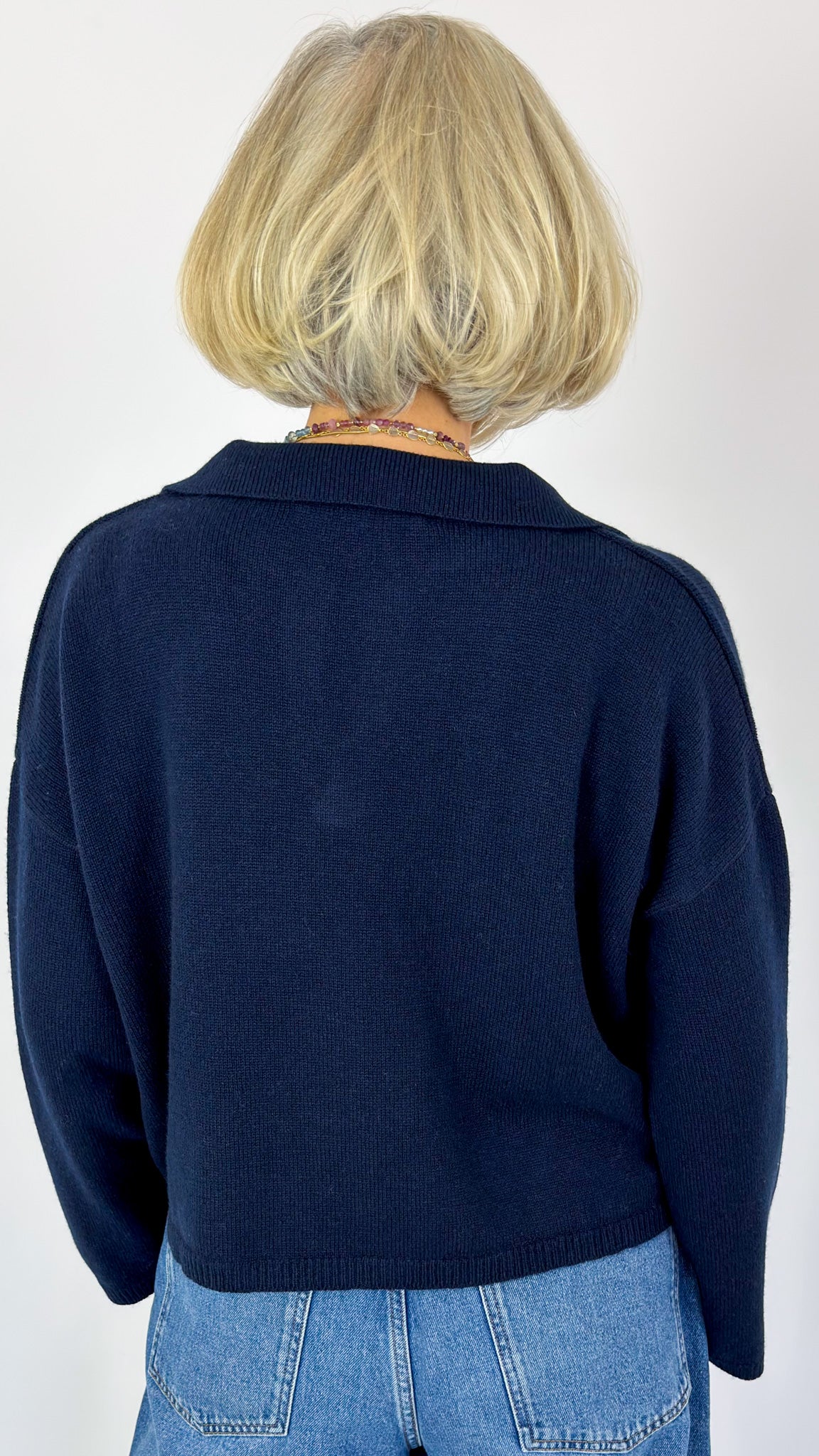 Cordelia James Rumble Jumper Navy