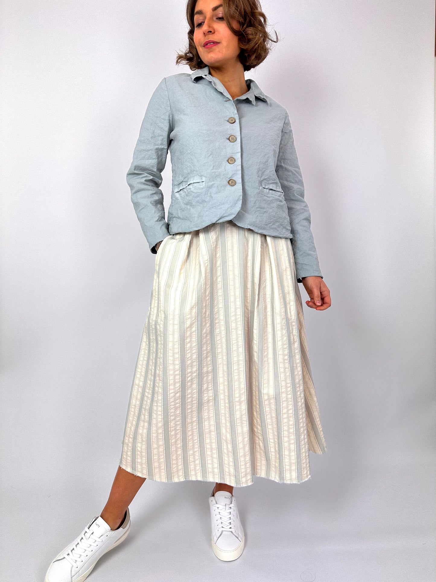 AQM 181 Skirt Grey Stripe