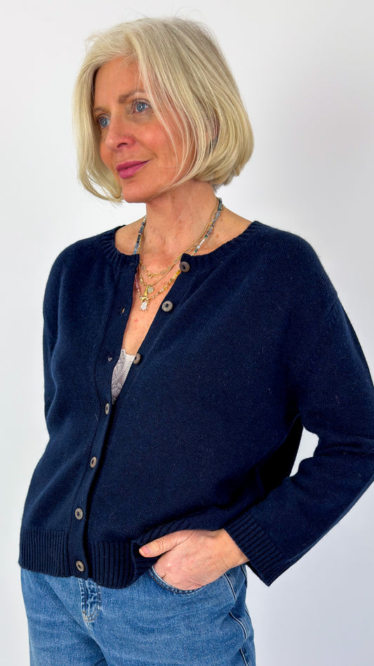 Cordelia James Rosa Cardigan Navy