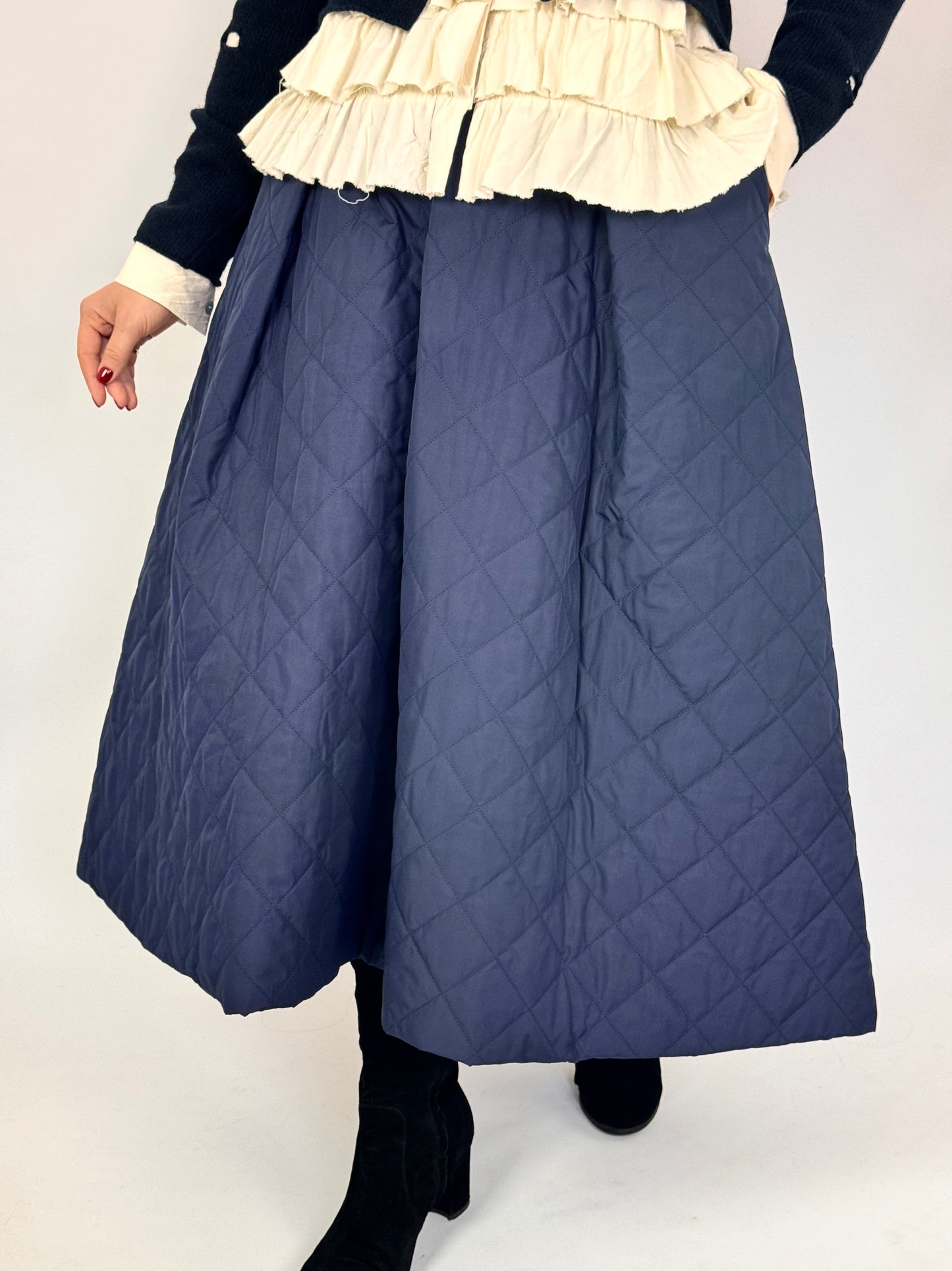 Officinae Sipario Skirt Navy