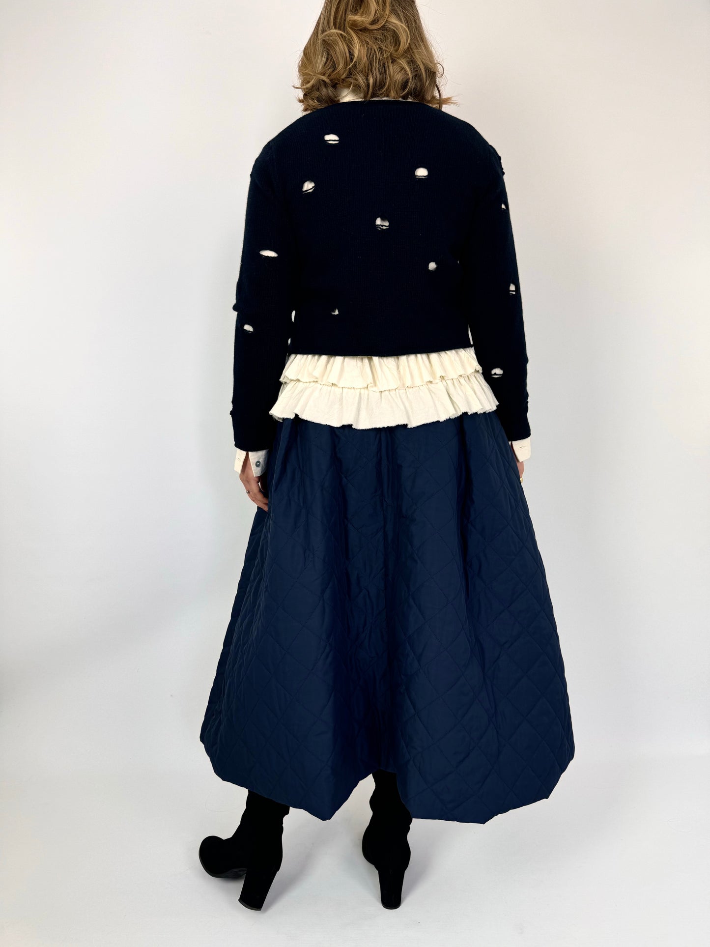 Officinae Sipario Skirt Navy