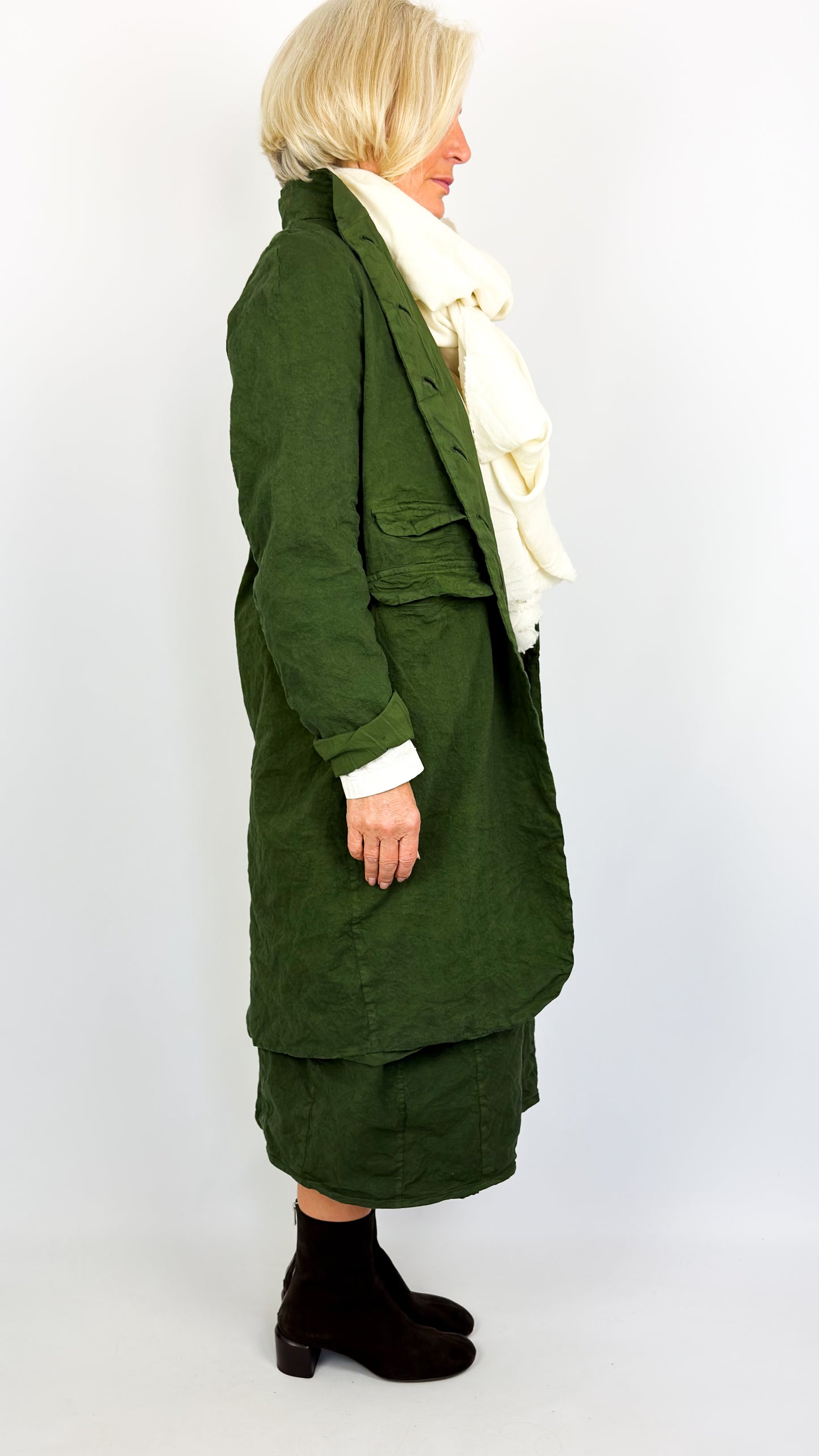 H+ Marthe Coat Dark Green