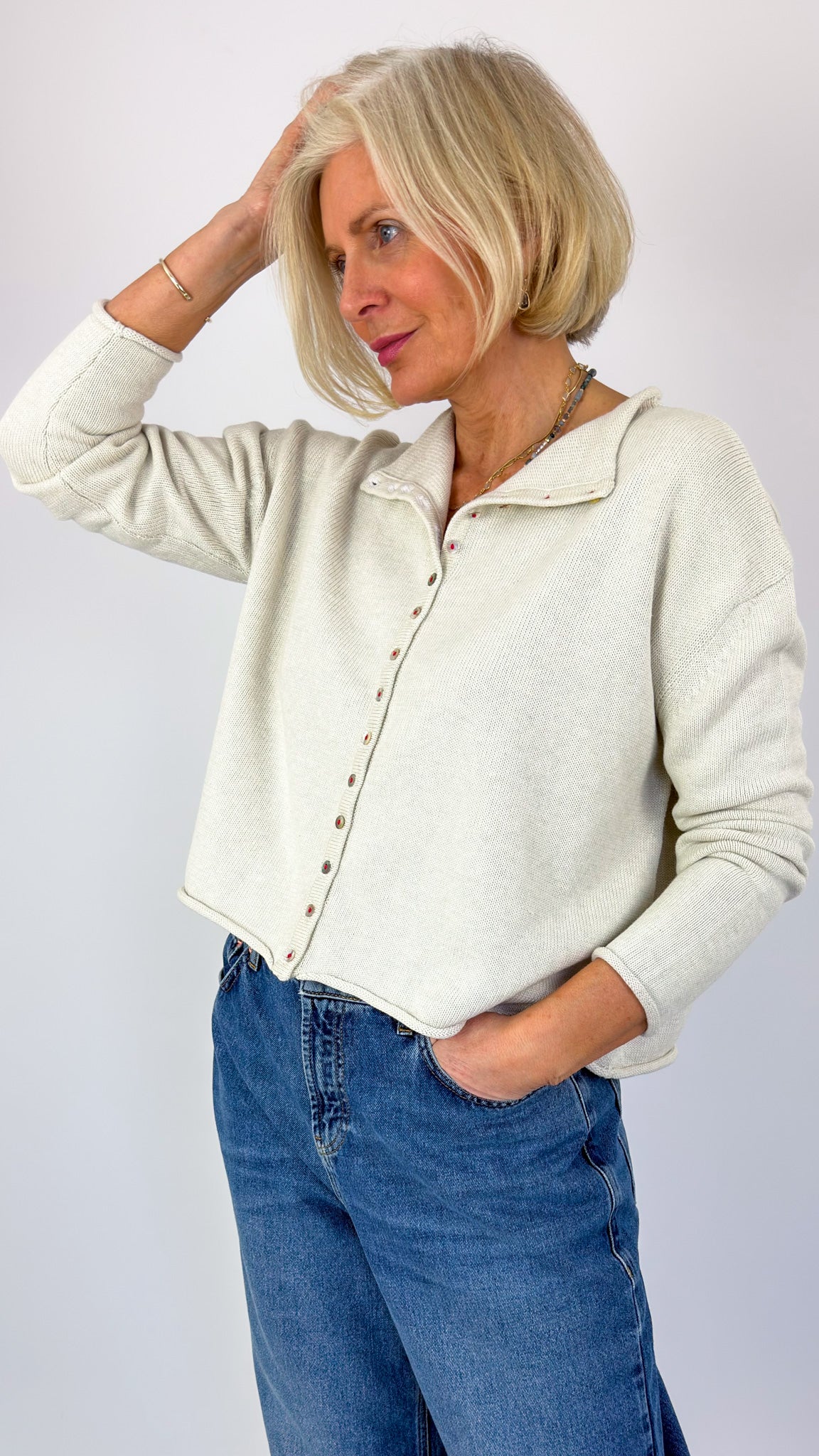 Cordelia James Gracie Cotton Cardigan