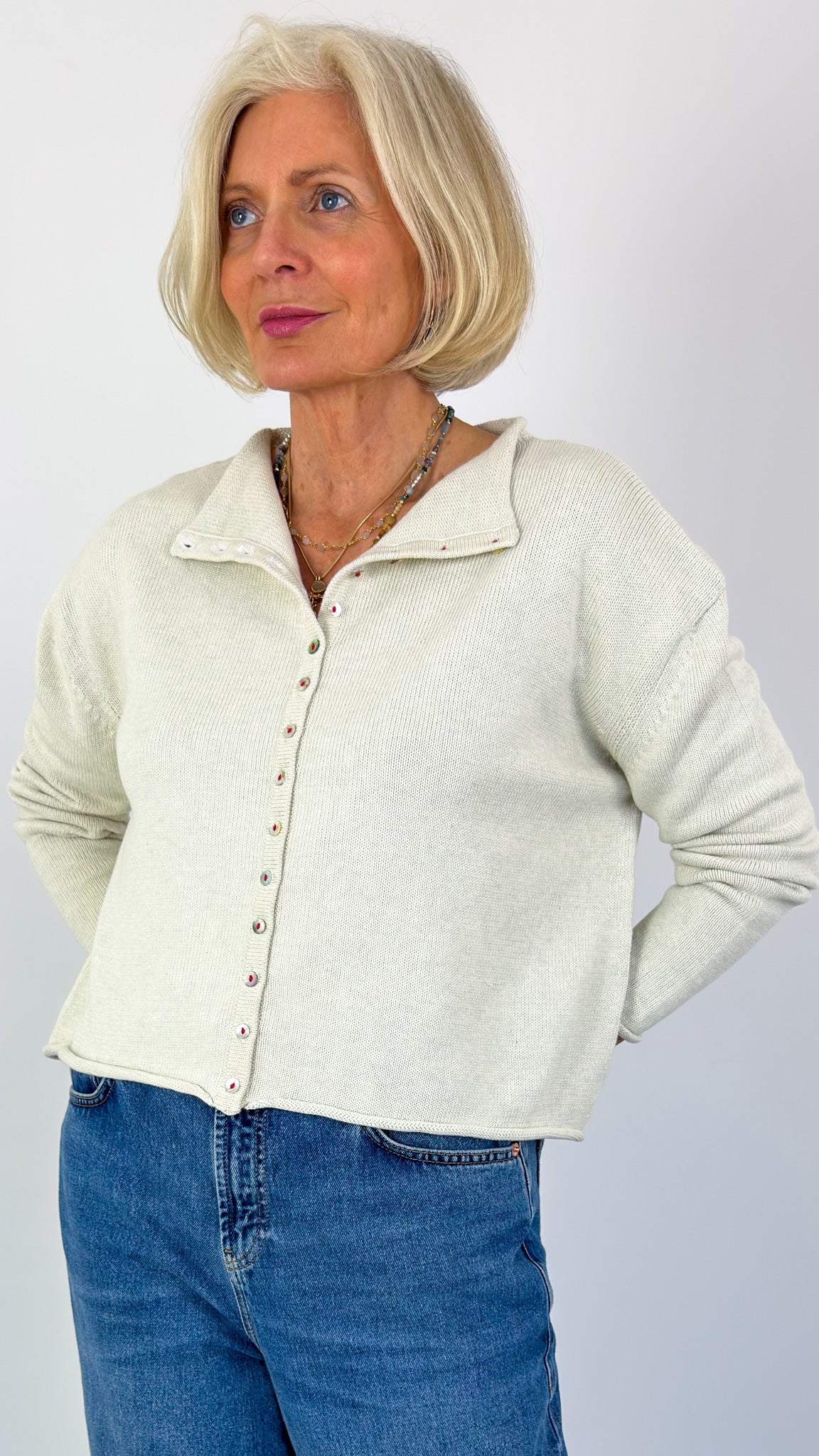 Cordelia James Gracie Cotton Cardigan