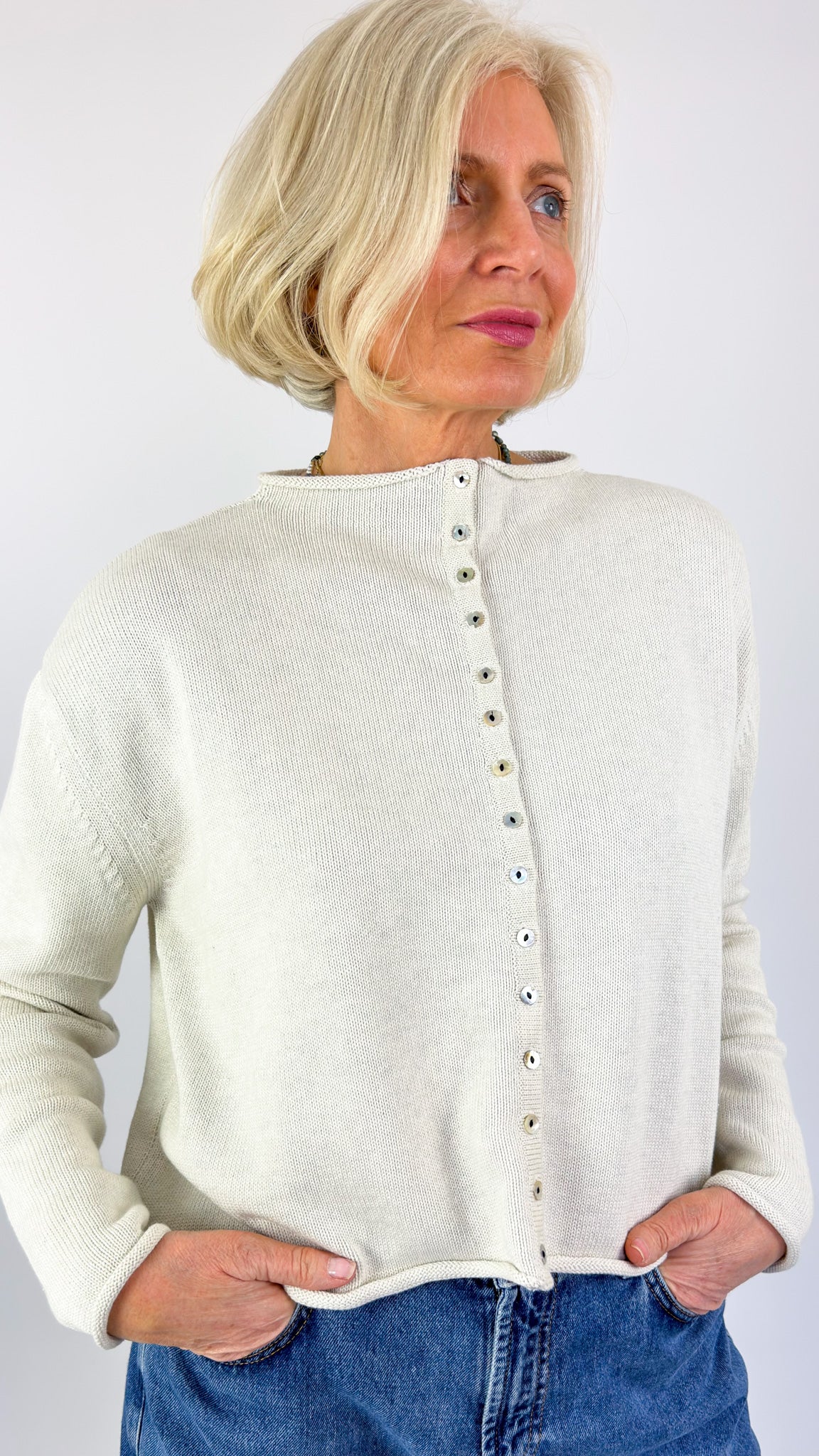 Cordelia James Gracie Cotton Cardigan