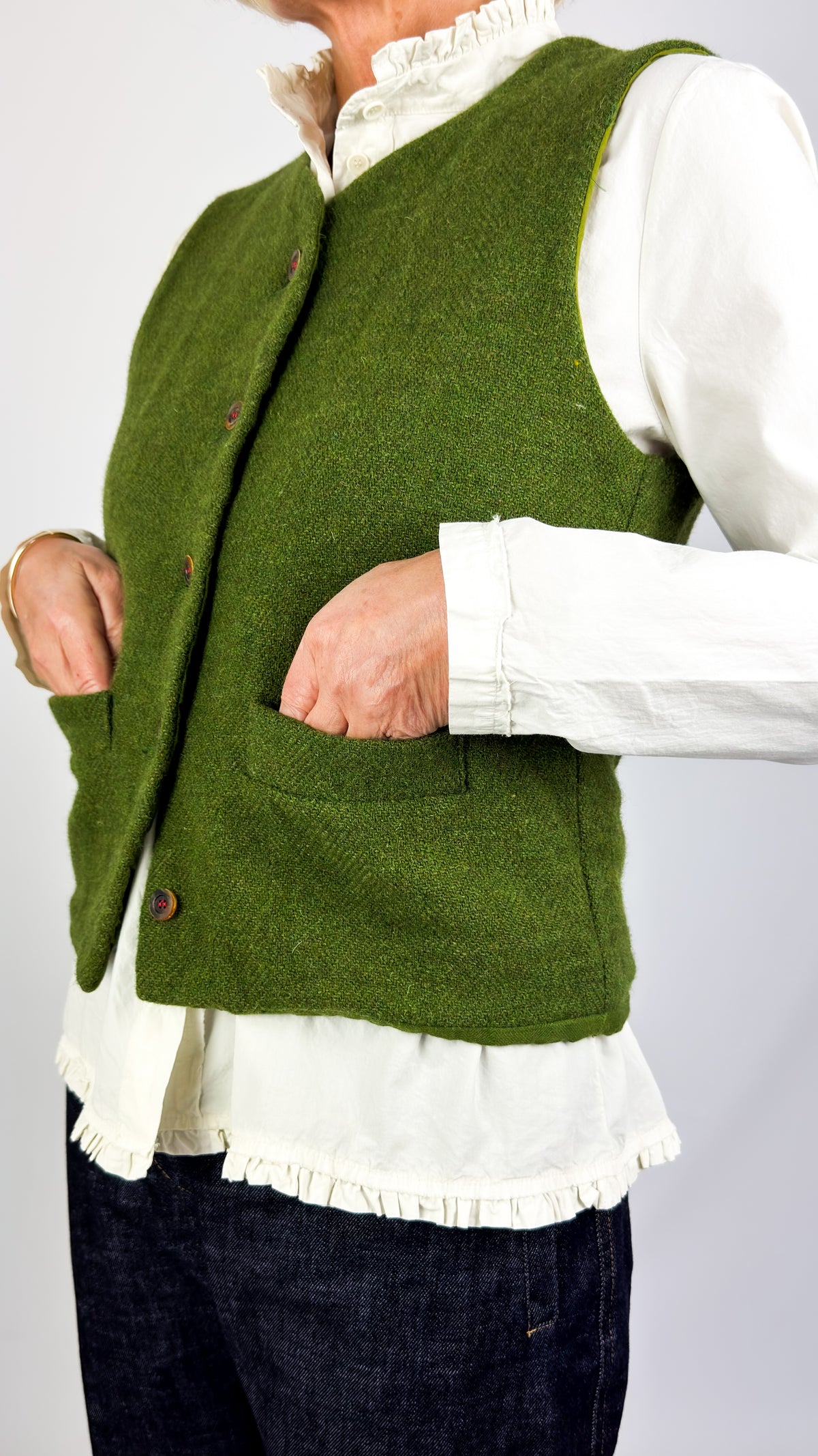 H+ Gerda Waistcoat Green