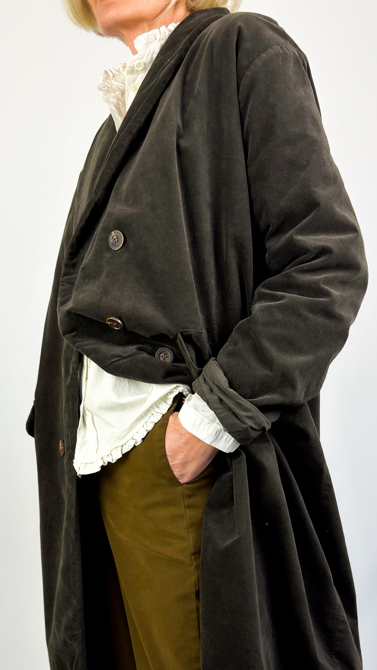 H+ Mathilde Coat Sepia
