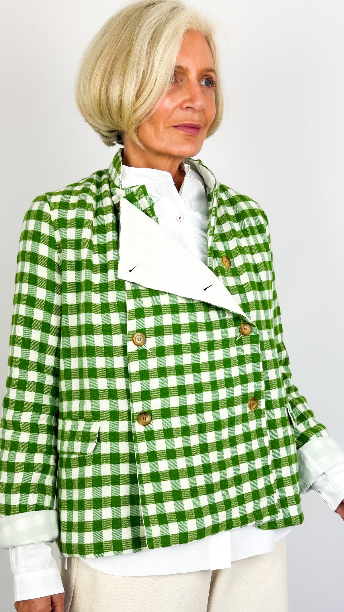 H+ Venja Jacket Green Check