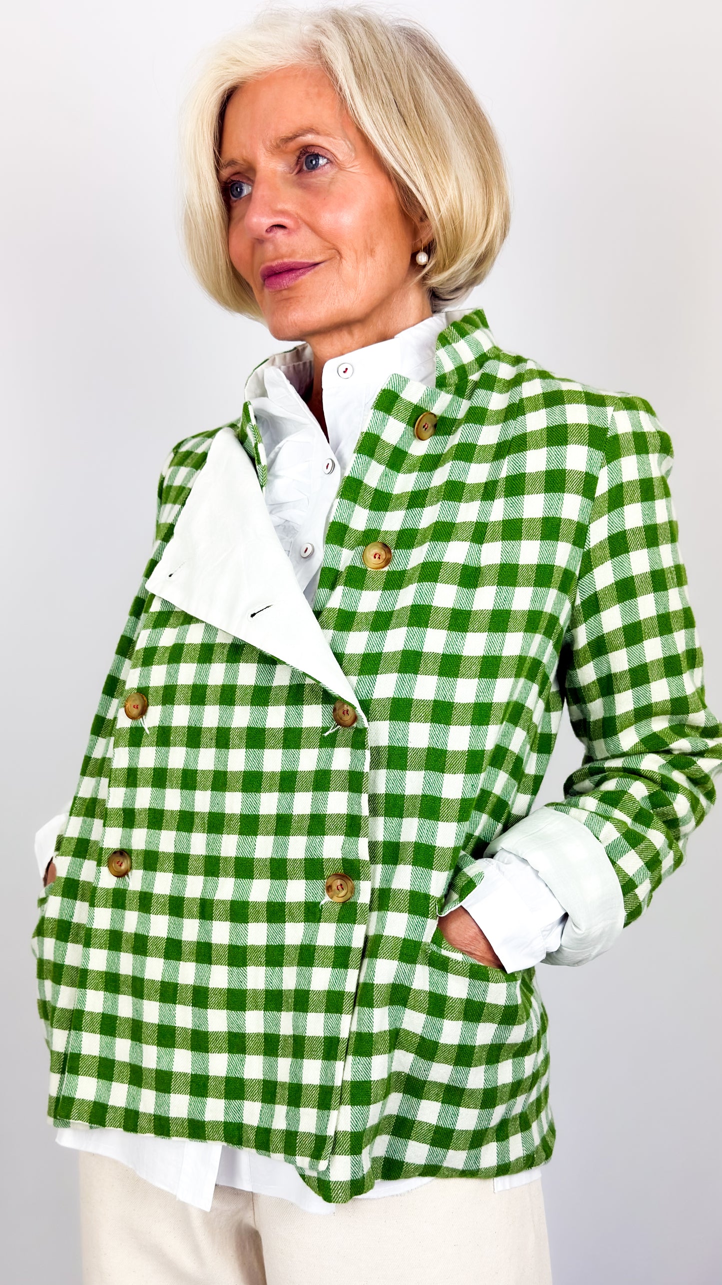 H+ Venja Jacket Green Check
