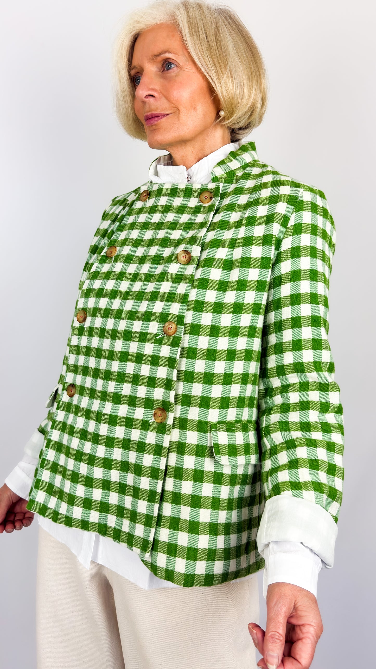 H+ Venja Jacket Green Check