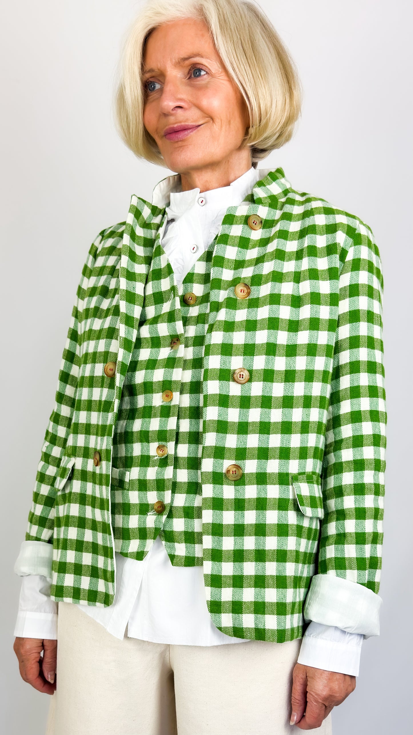H+ Venja Jacket Green Check