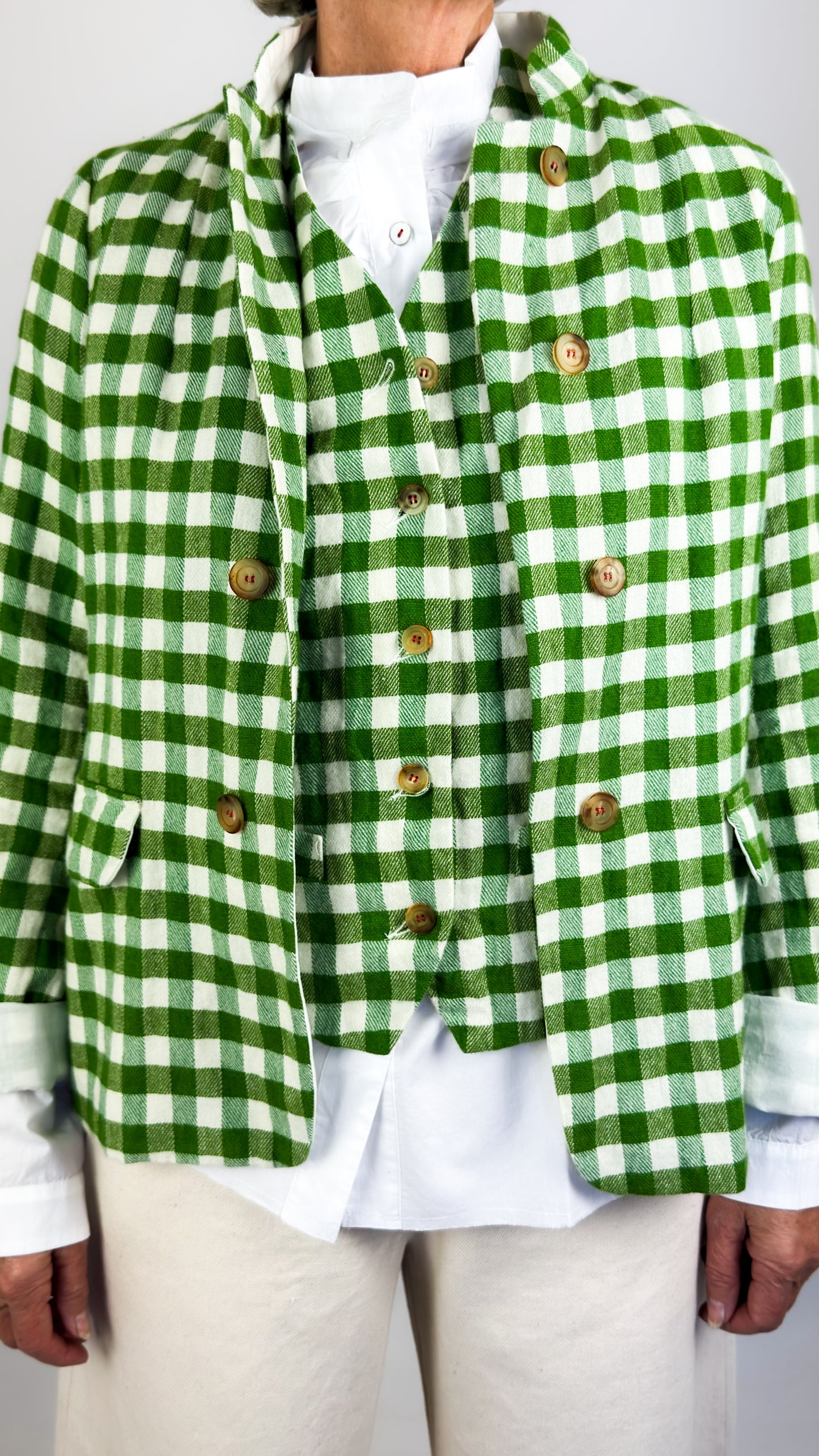 H+ Venja Jacket Green Check