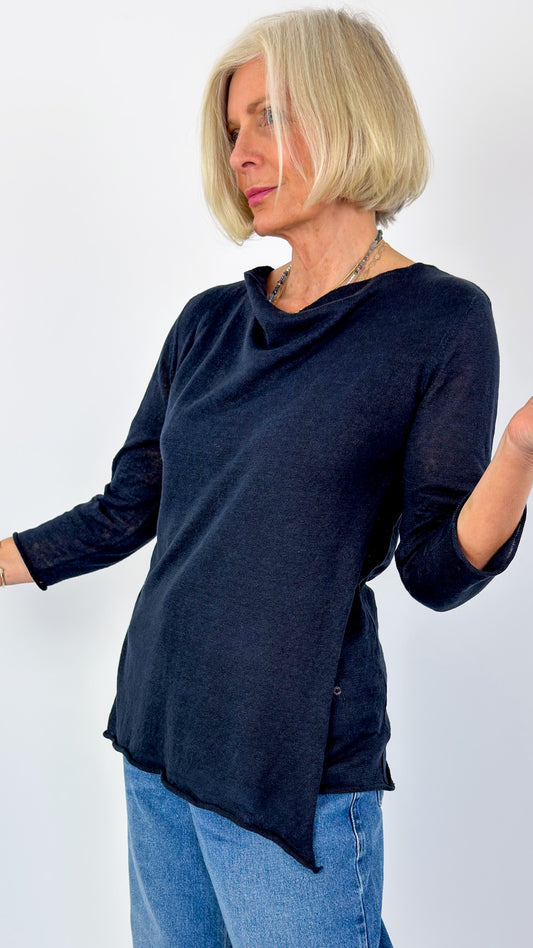 Cordelia James Wanda Top Navy