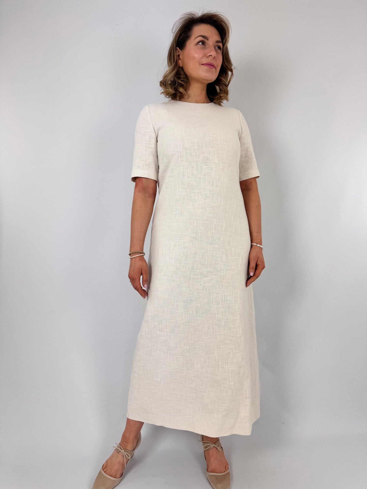 Emin & Paul Linen Dress Cream