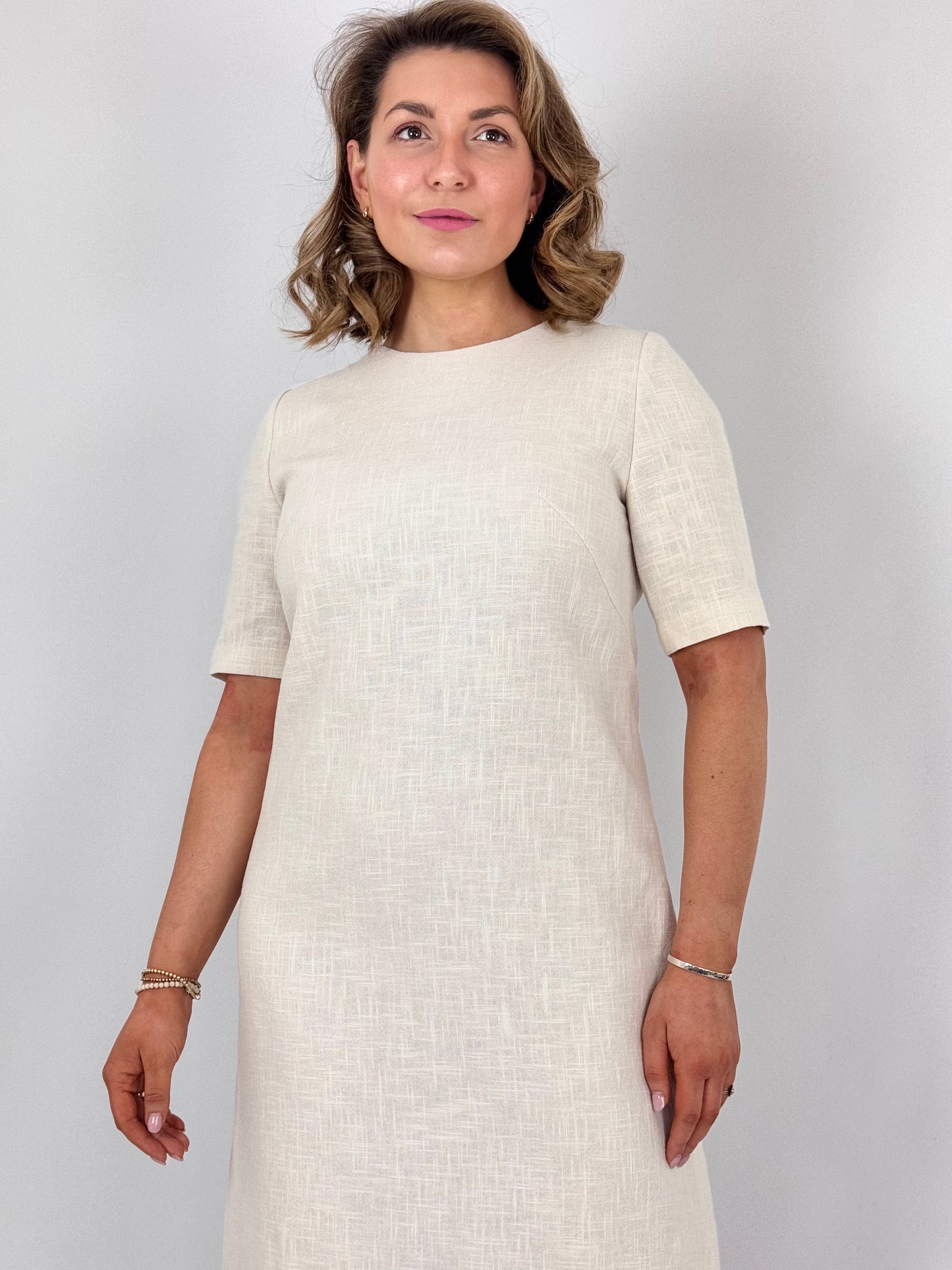 Emin & Paul Linen Dress Cream