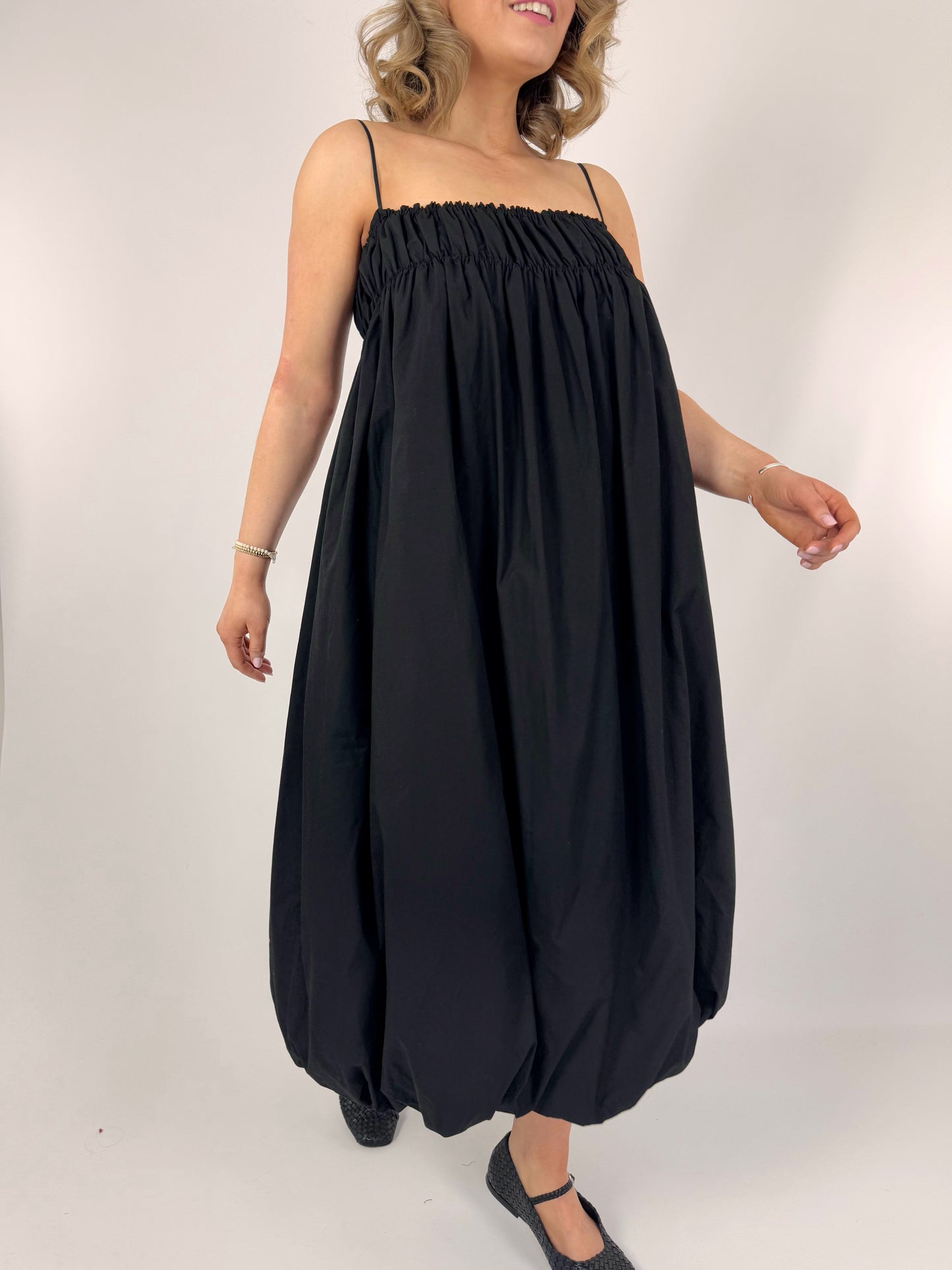 Emin & Paul Puff Dress Black