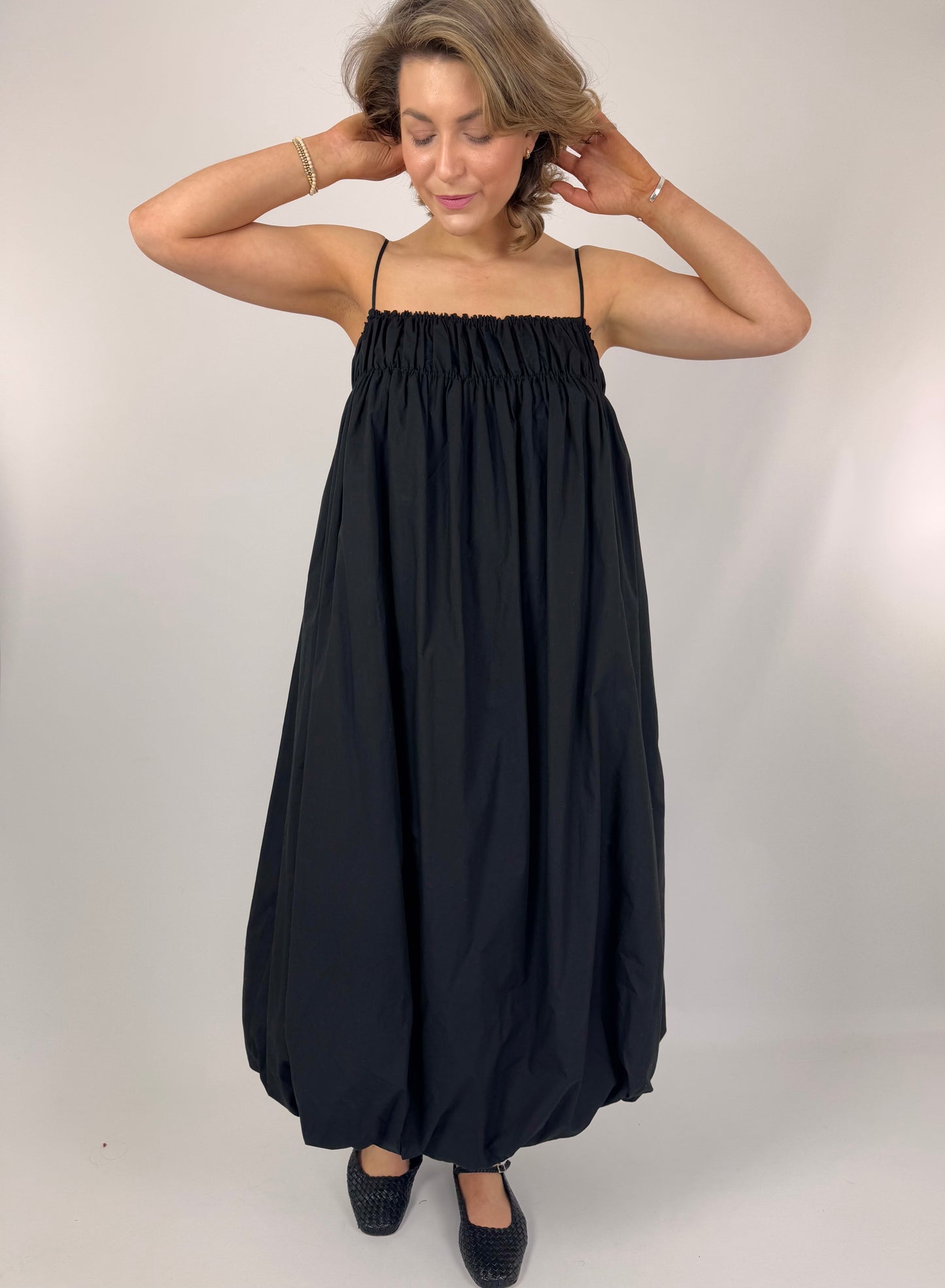 Emin & Paul Puff Dress Black