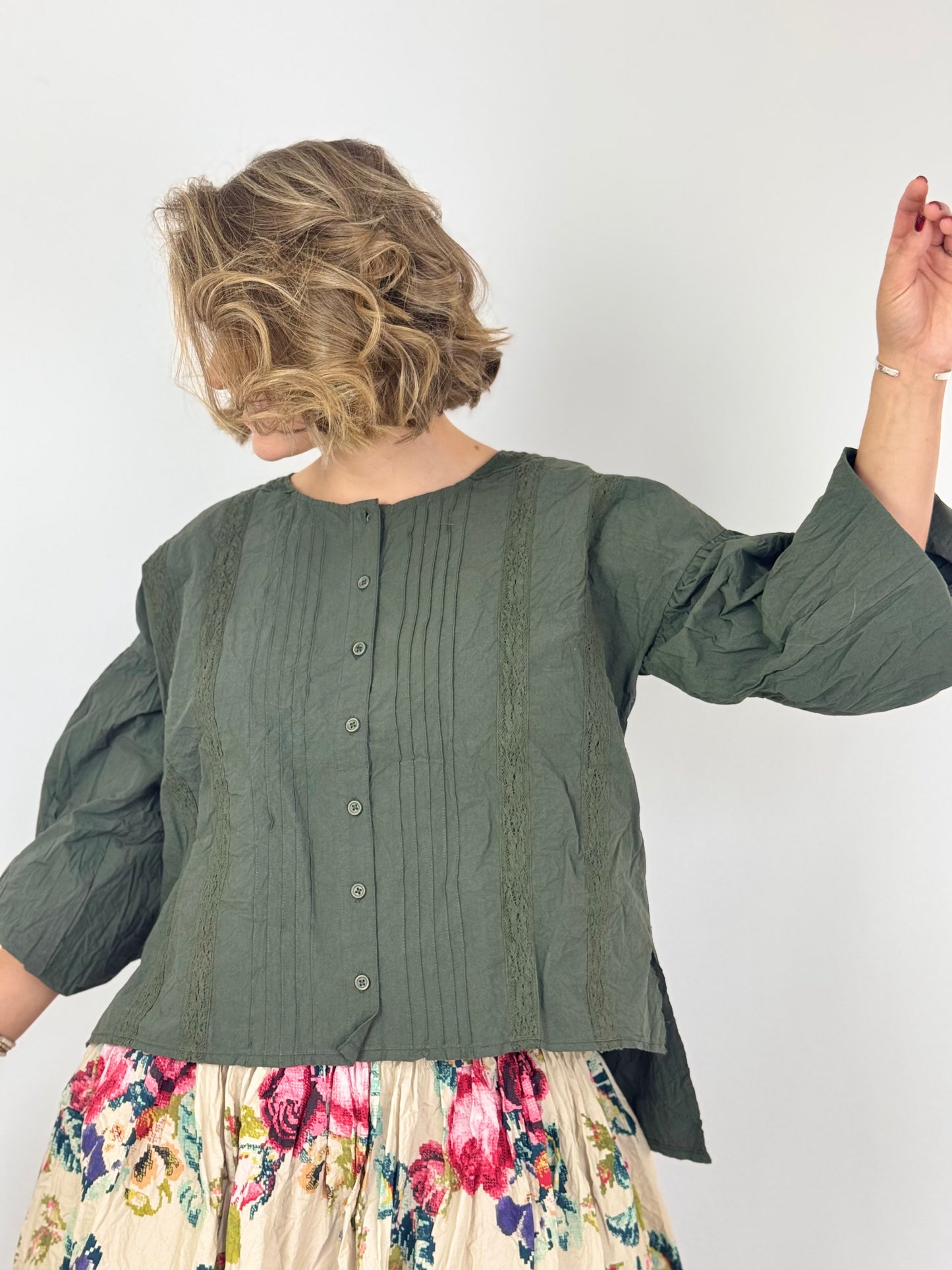 Ewa i Walla Odette Blouse Green