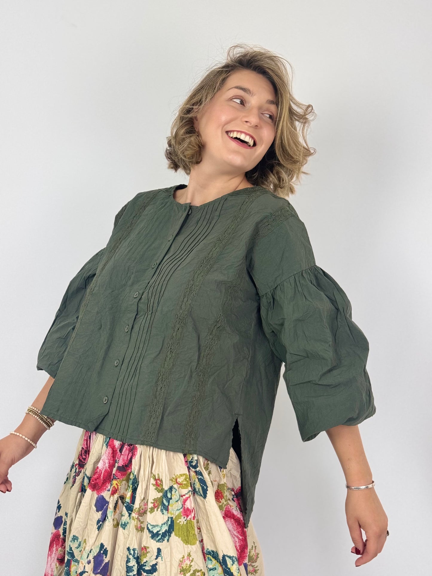 Ewa i Walla Odette Blouse Green