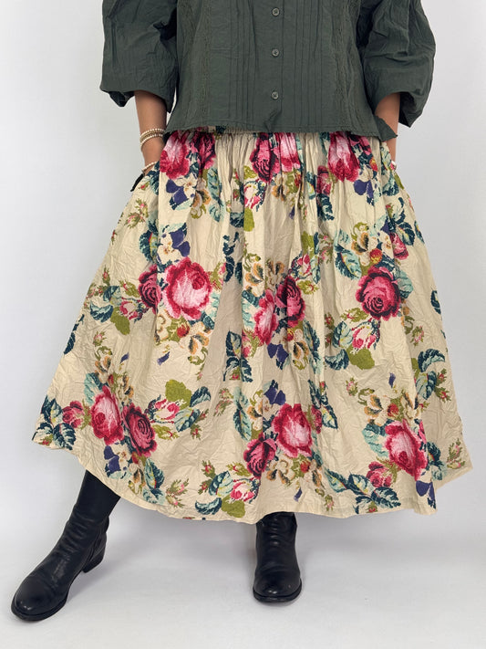 Ewa i Walla Lien Skirt Flower