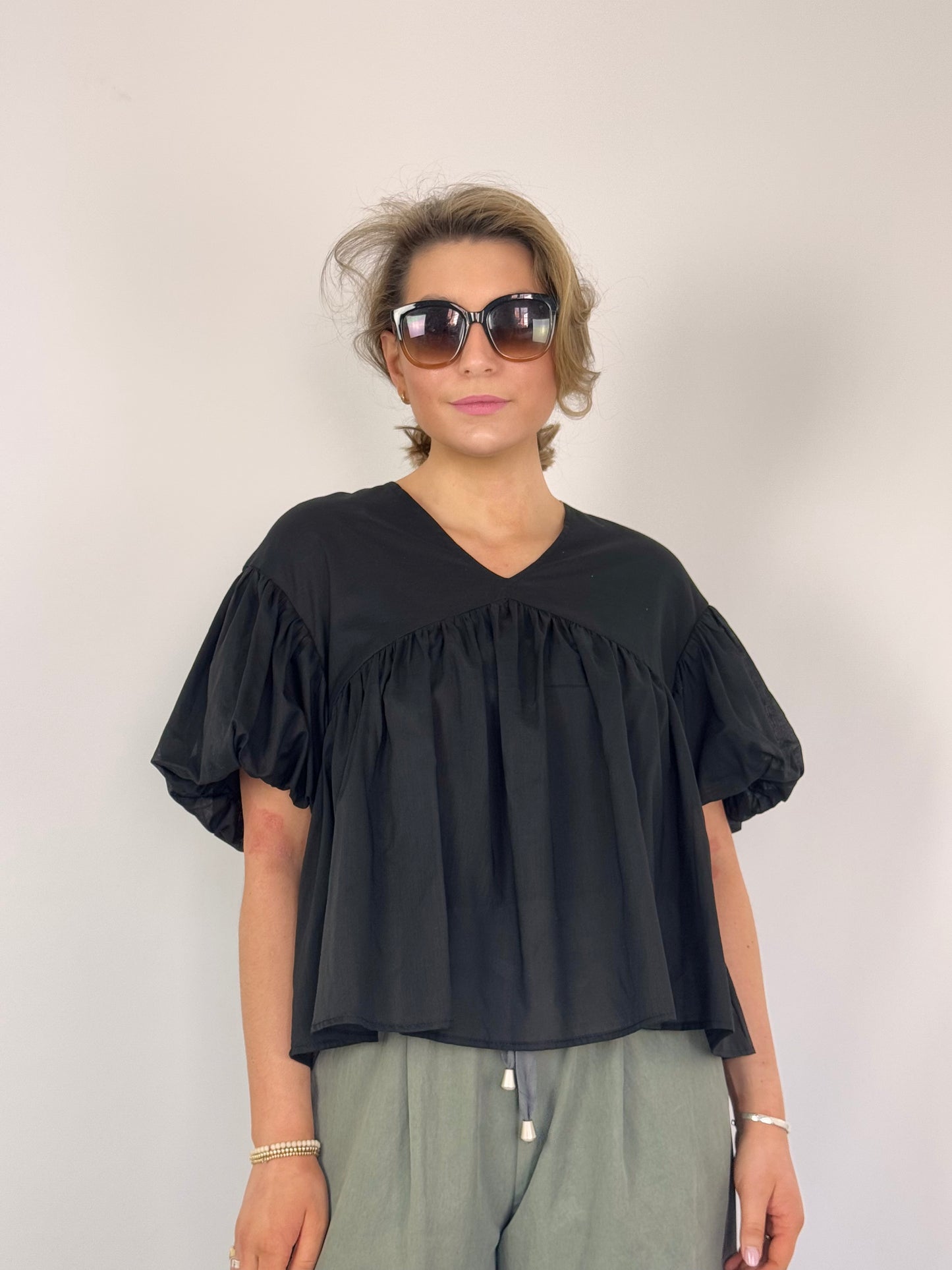 Emin & Paul Volume Blouse Black