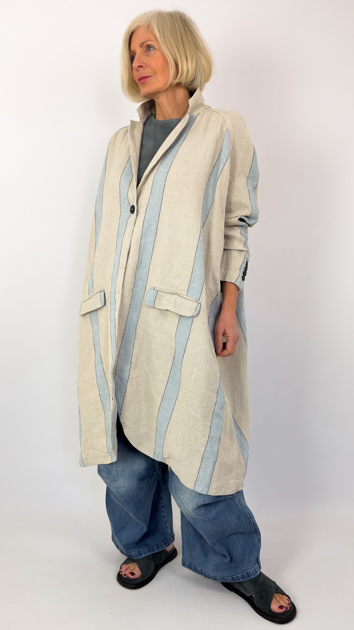 Rundholz Dip 1204 Coat Sky Stripe