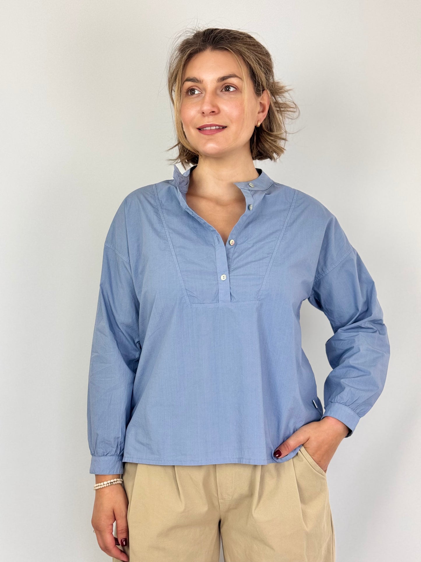 Beatriz Furest Alma Blouse Sky