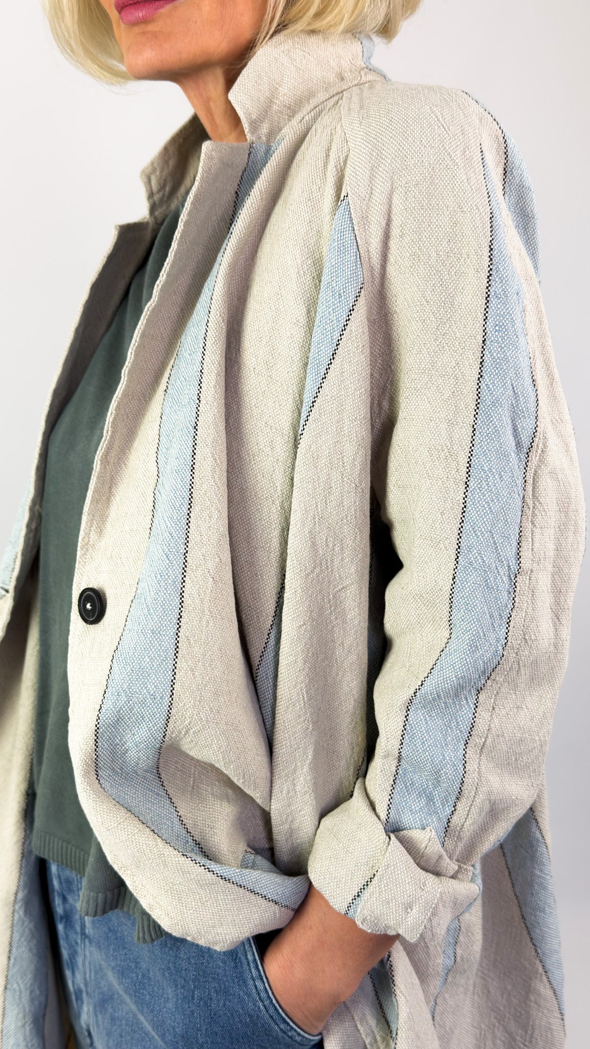Rundholz Dip 1204 Coat Sky Stripe