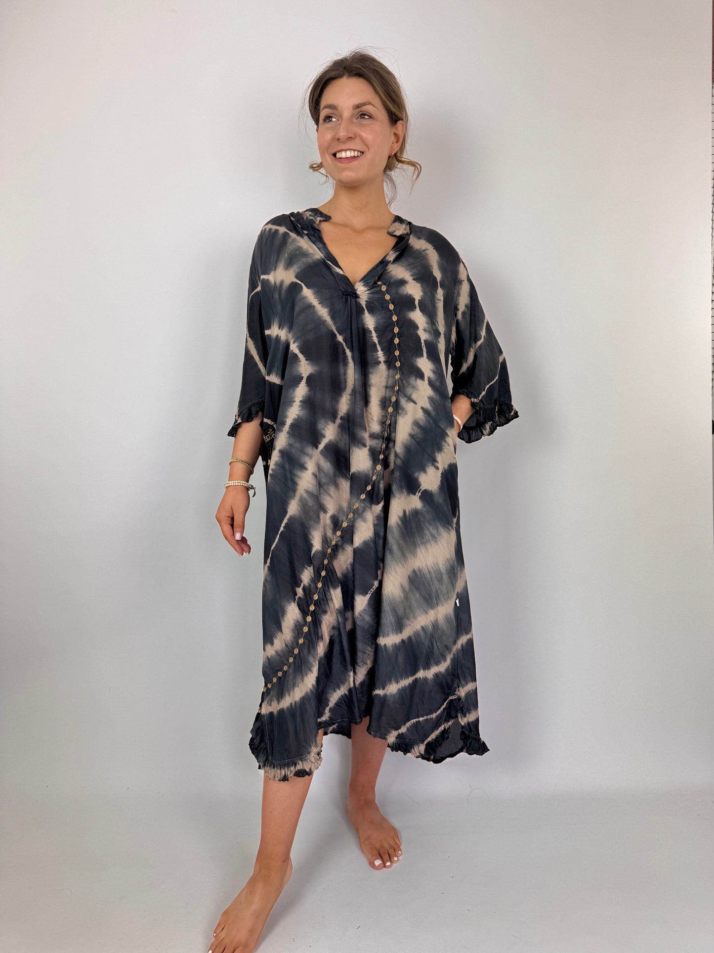 Agencies TurQuoise Imani Vivir Dress Charcoal/Latte