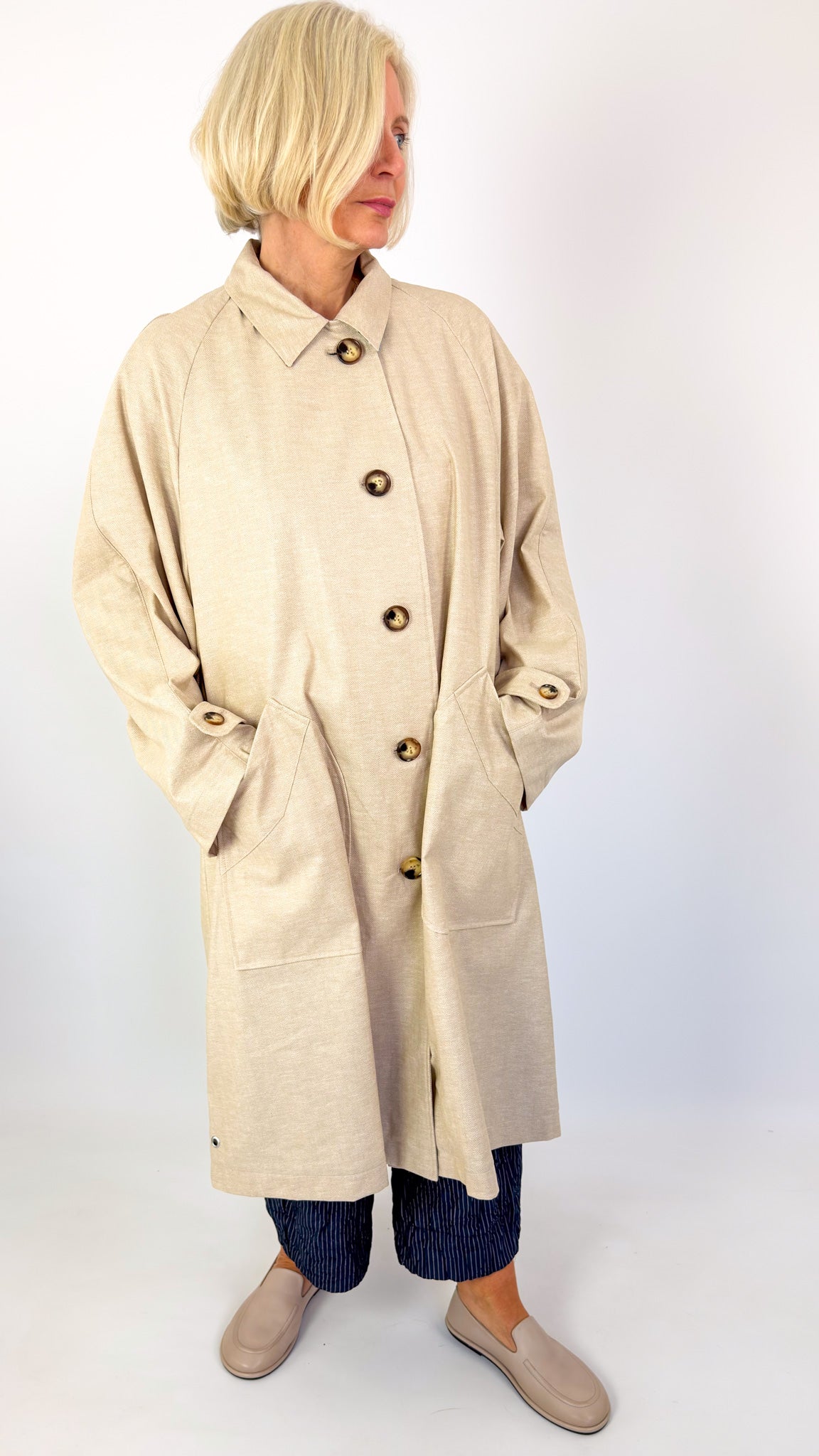 PRET POUR PARTIR（プレ・プール・パルティール）ステンカラーコート Pret Pour Partir - Luxury Women's Wear – Cordelia James