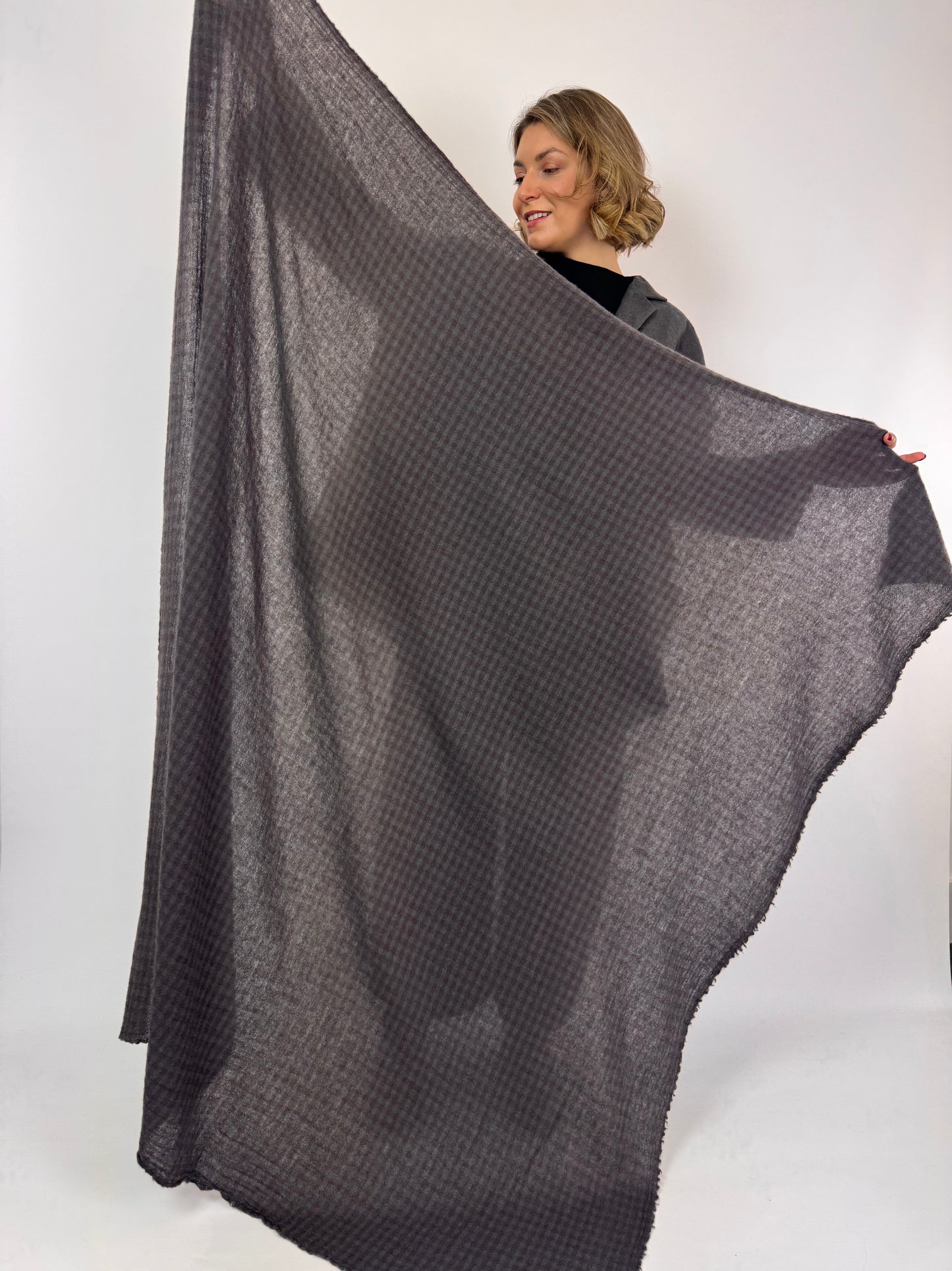 Apuntob 1921 Scarf Asphalt Coffee