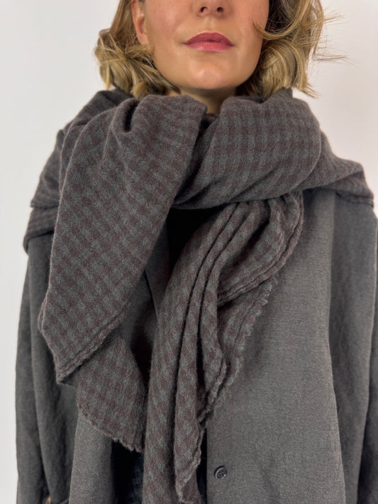 Apuntob 1921 Scarf Asphalt Coffee