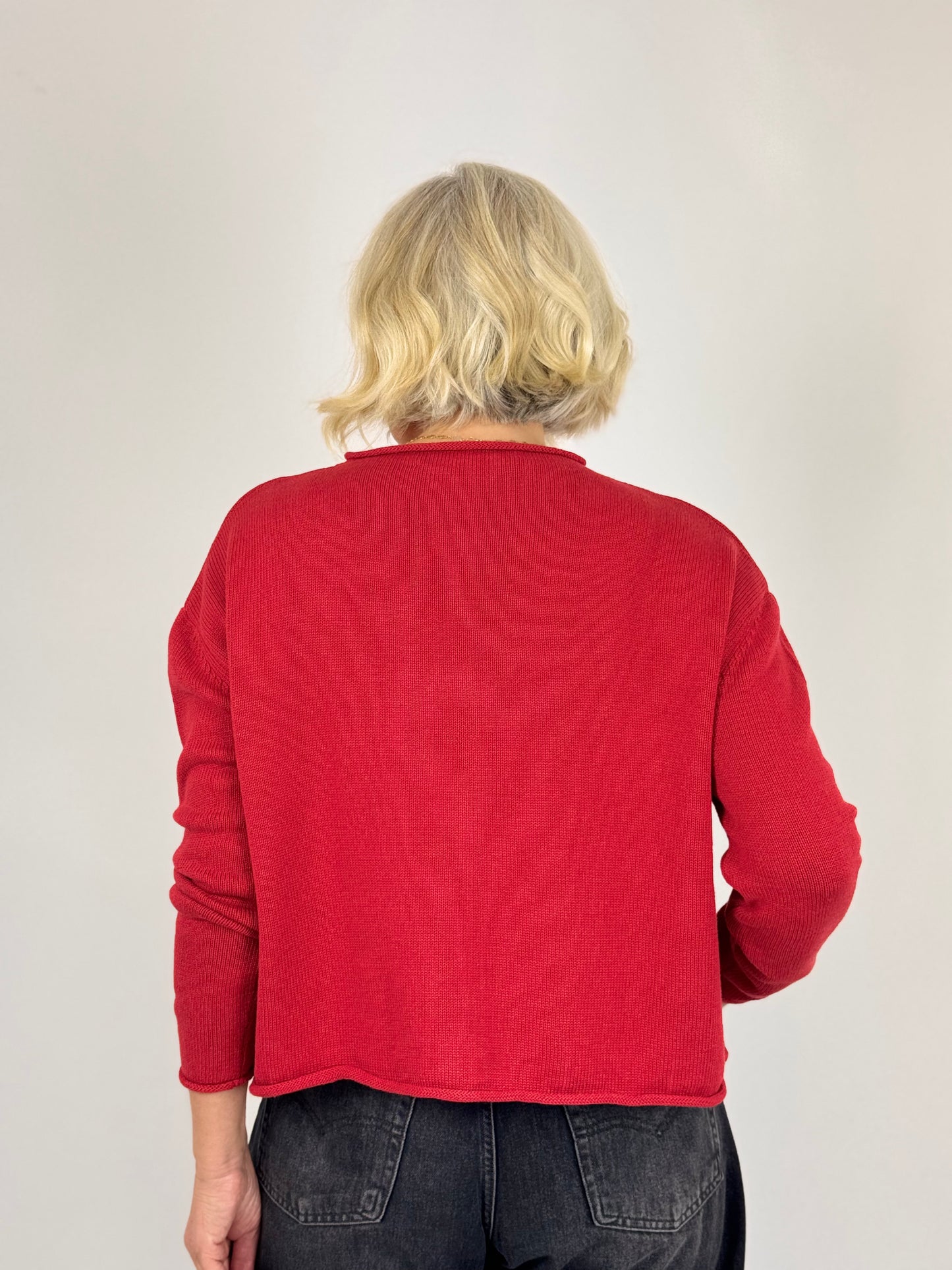 Cordelia James Gani Cardigan Persian Red