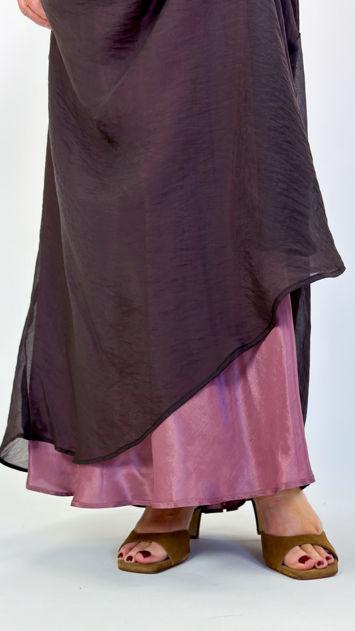 Minina Maggie Dress Aubergine