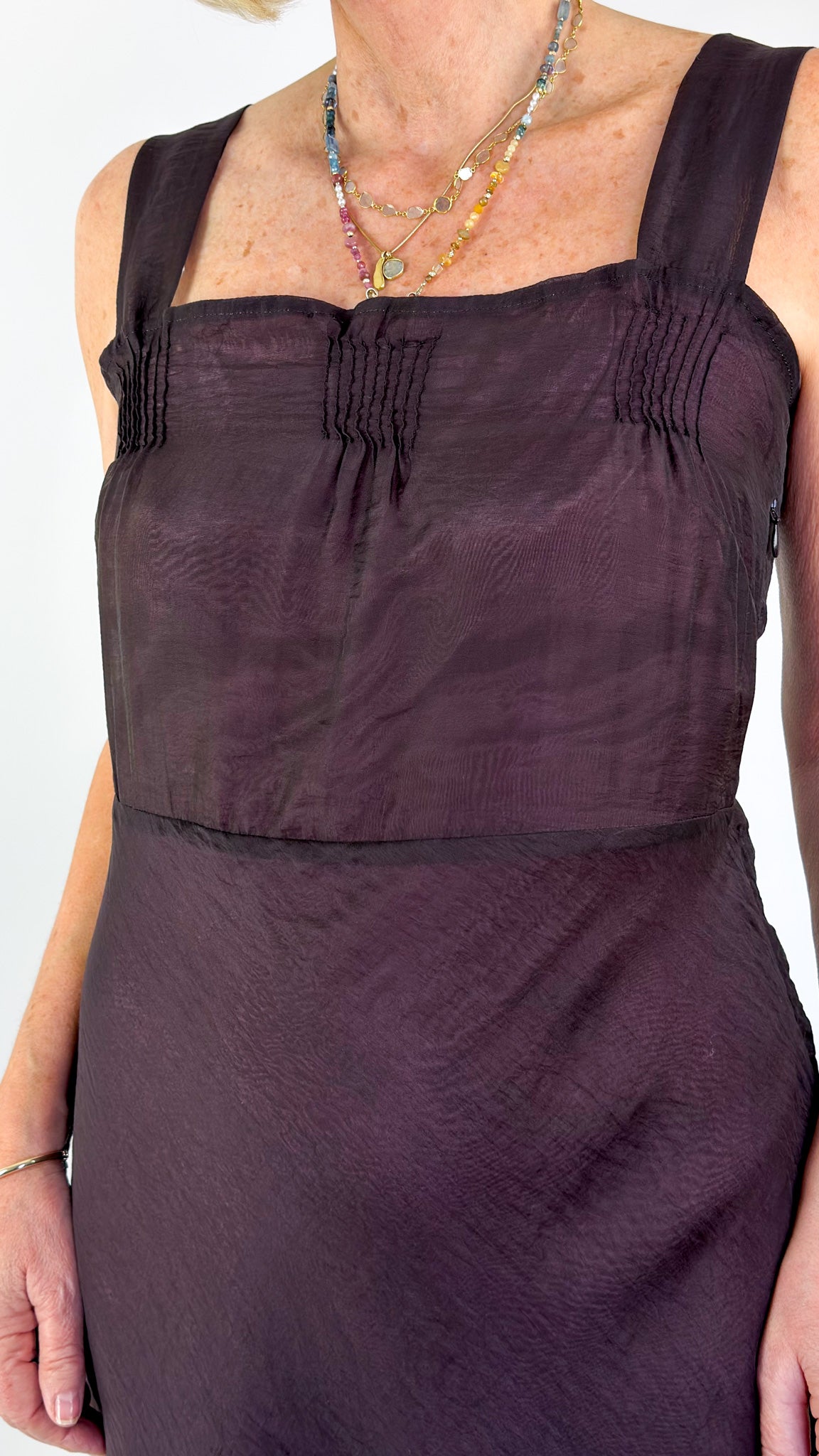 Minina Maggie Dress Aubergine