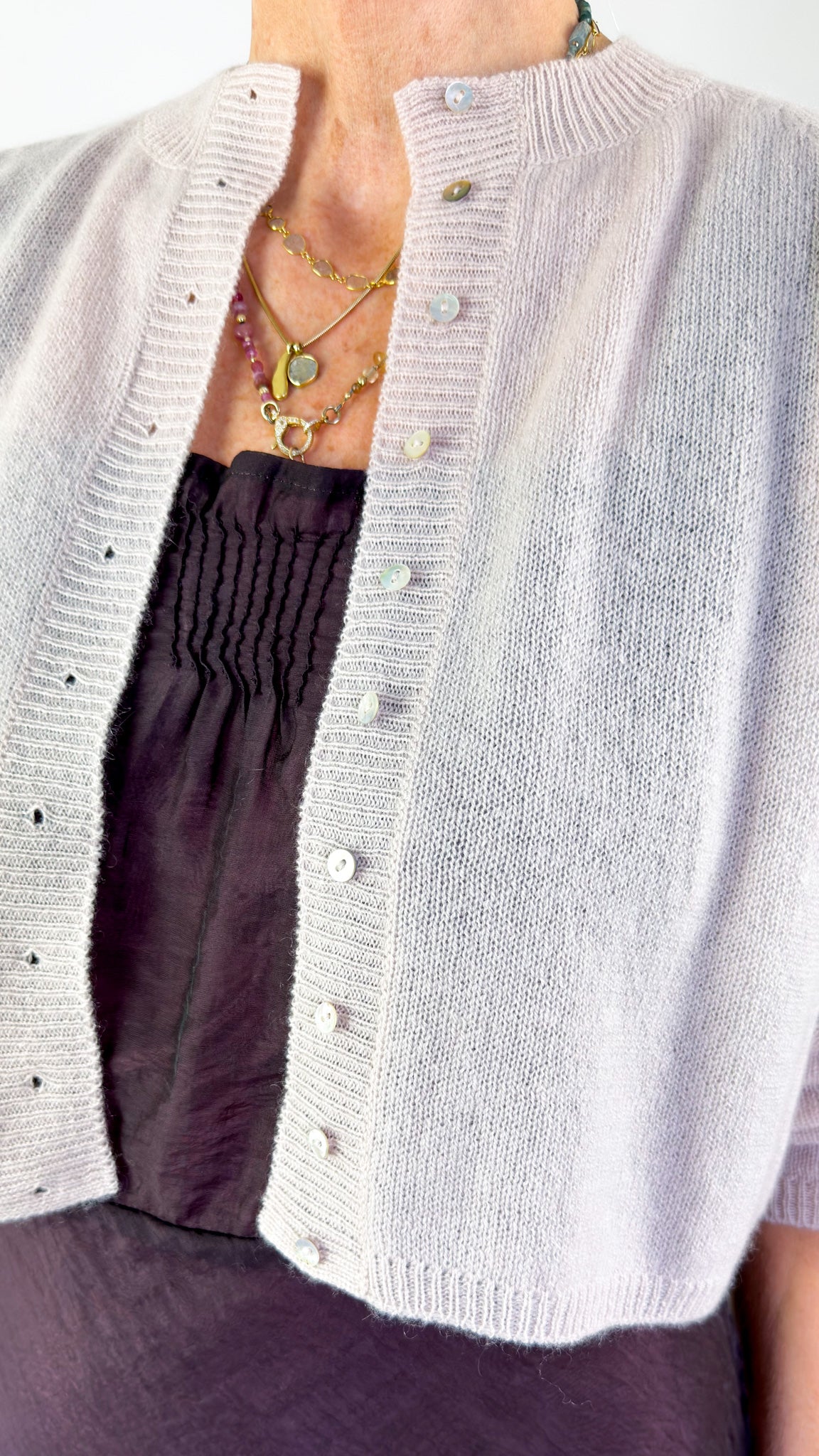 Minina Talco Cardigan Mauve