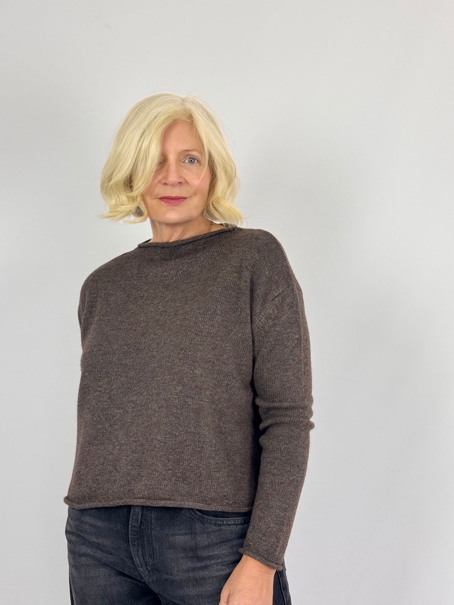 Cordelia James Pea Cash/Wool Jumper Otter