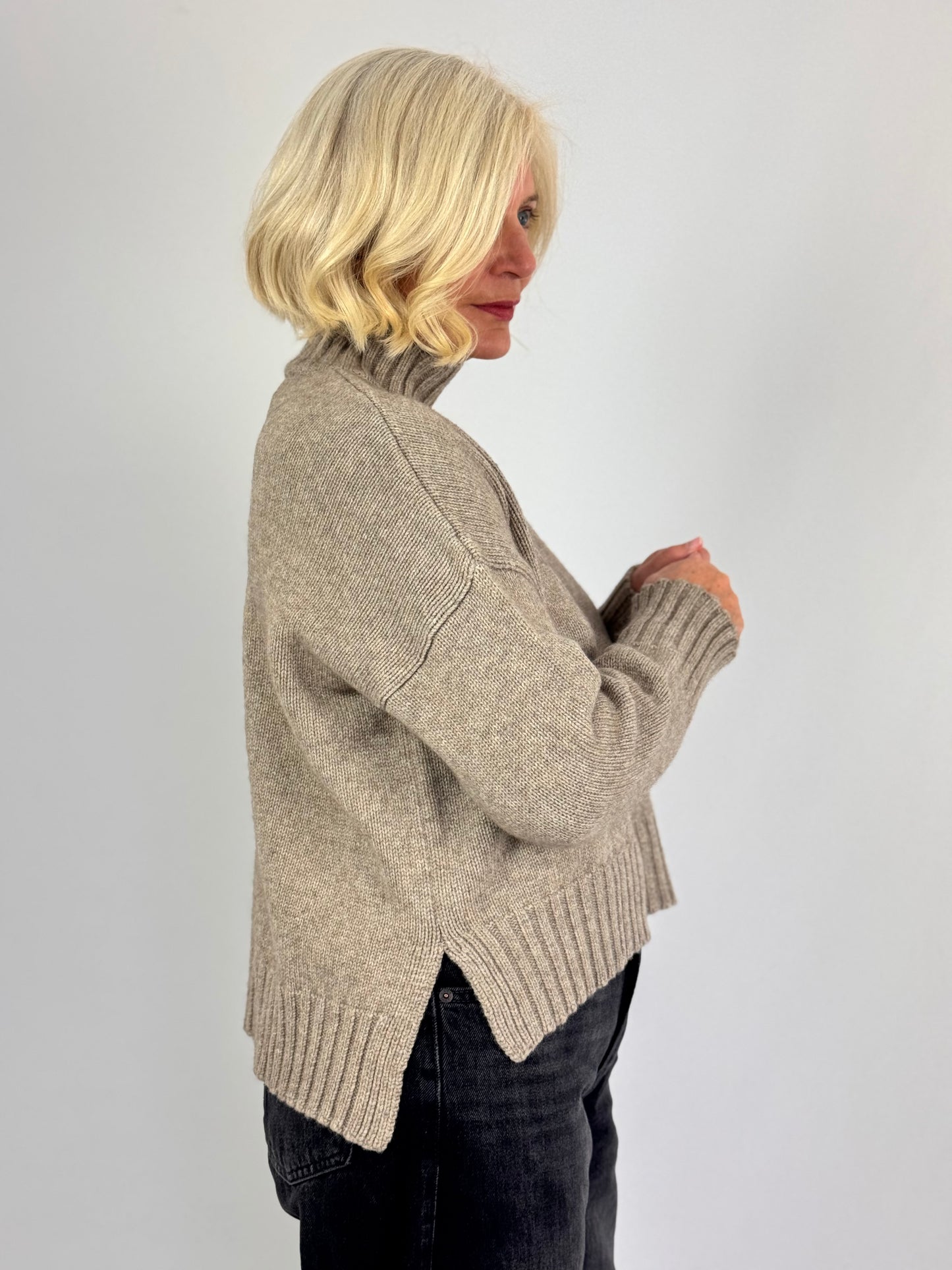 Cordelia James Sawyer Yak Jumper Stone