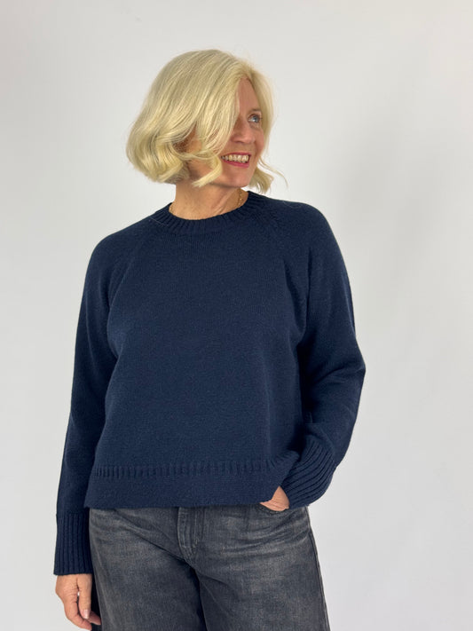 Cordelia James Devon Jumper Navy Marl