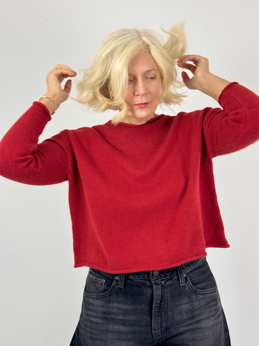 Cordelia James Pea Cash/Wool Jumper Rust