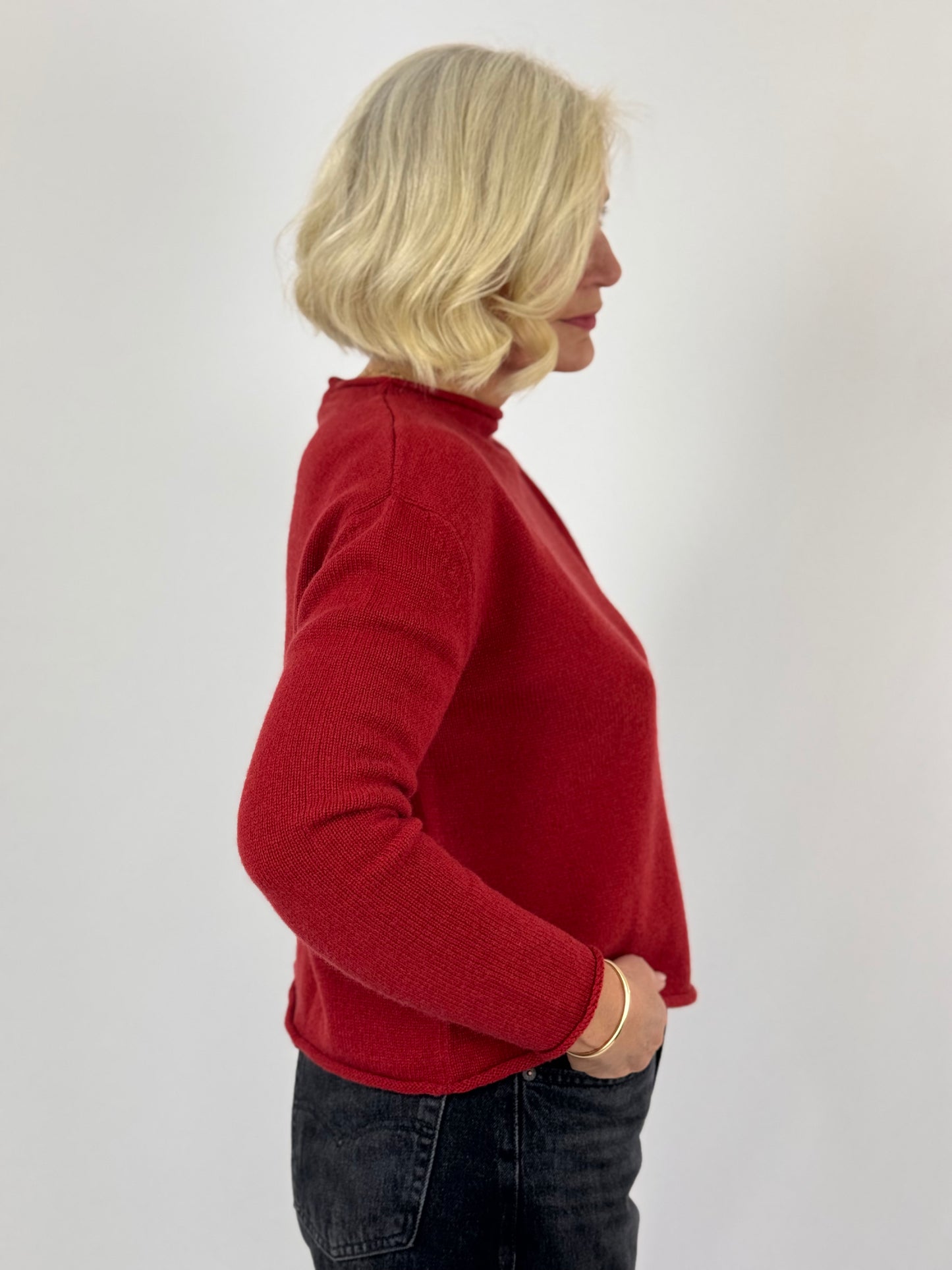 Cordelia James Pea Cash/Wool Jumper Rust
